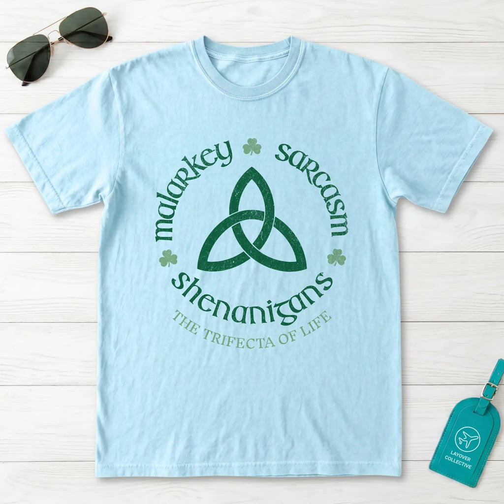 Malarkey Sarcasm Shenanigans Trinity Knot T-Shirt