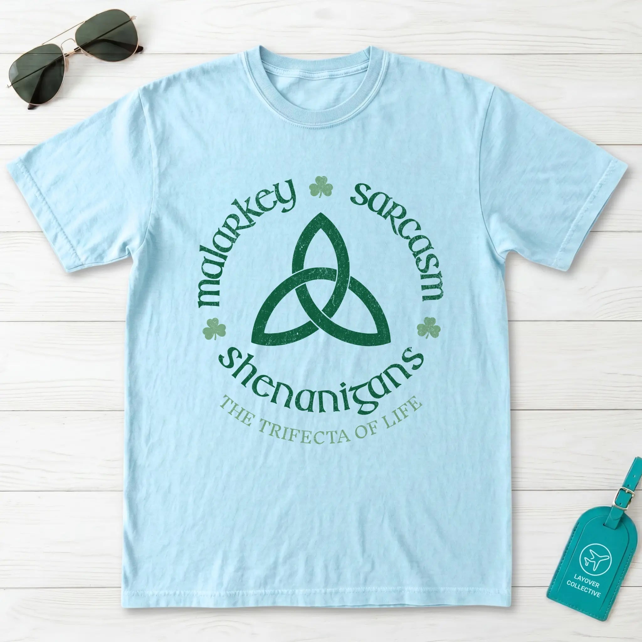 Malarkey Sarcasm Shenanigans Trinity Knot T-Shirt