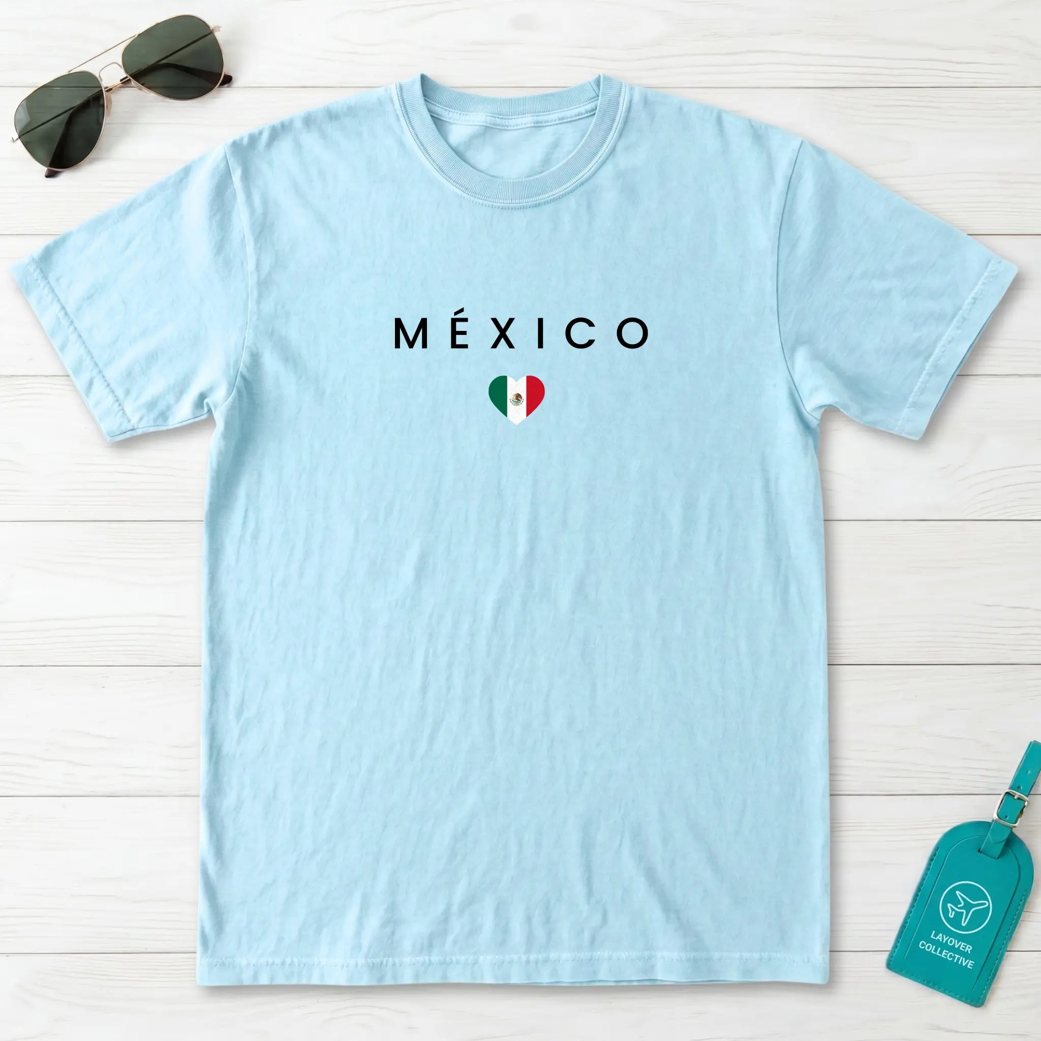 Mexico Minimal Flag T-Shirt