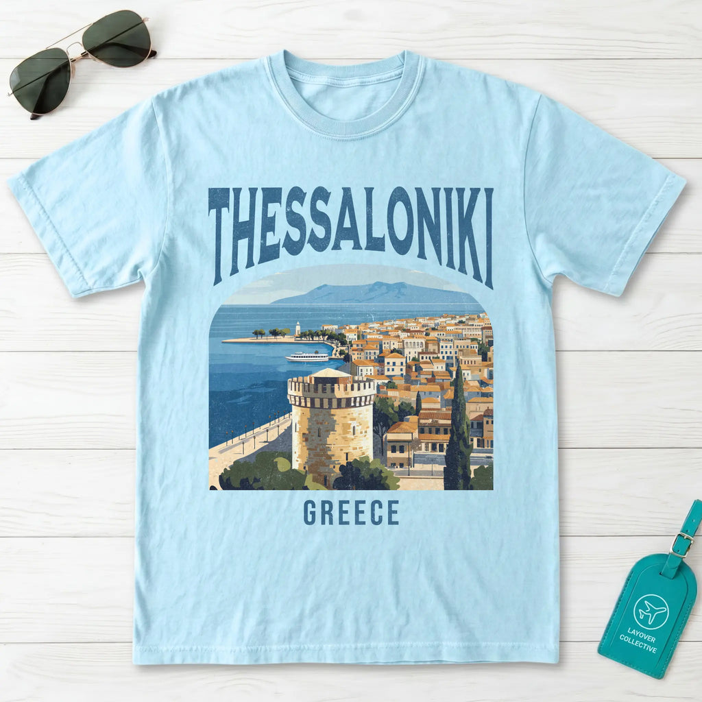 Thessalonki Greece Vintage Travel Poster T-Shirt