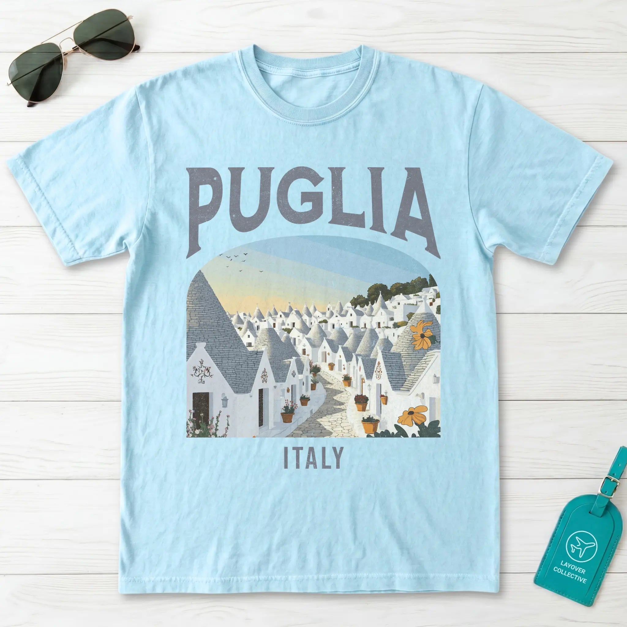 Puglia Italy Vintage Travel Poster T-Shirt