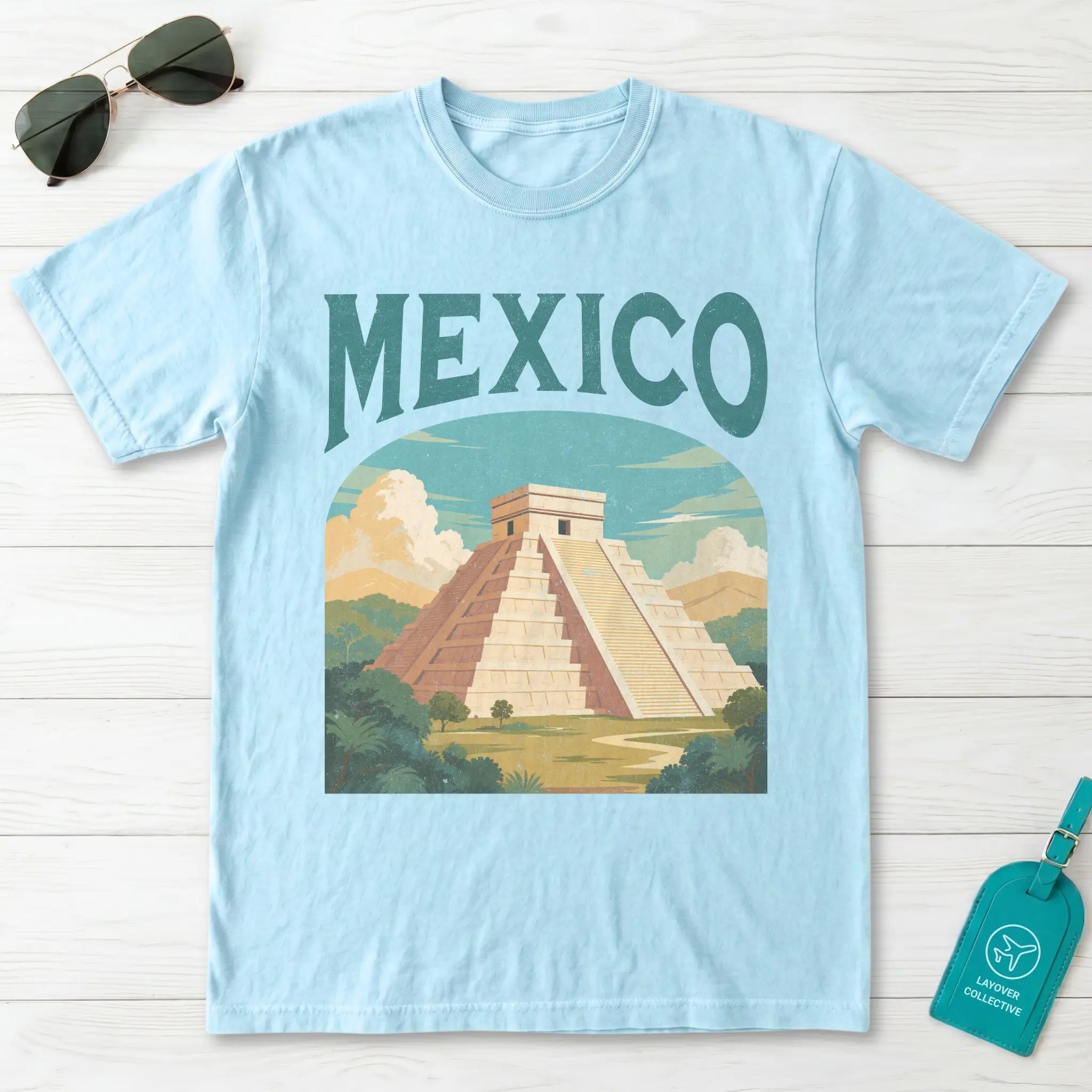 Mexico Vintage Travel Poster T-Shirt
