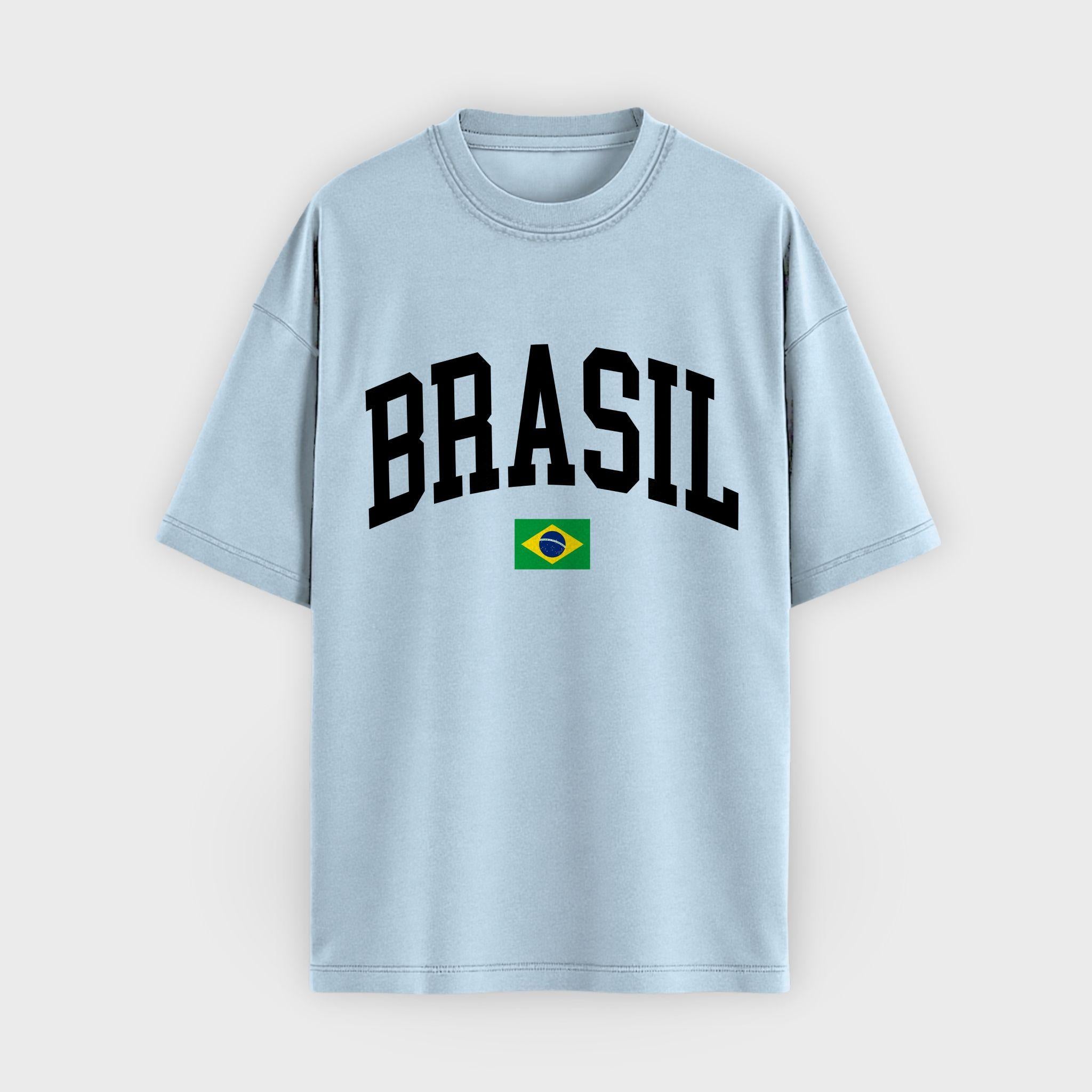 Brasil Collegiate Flag T-Shirt