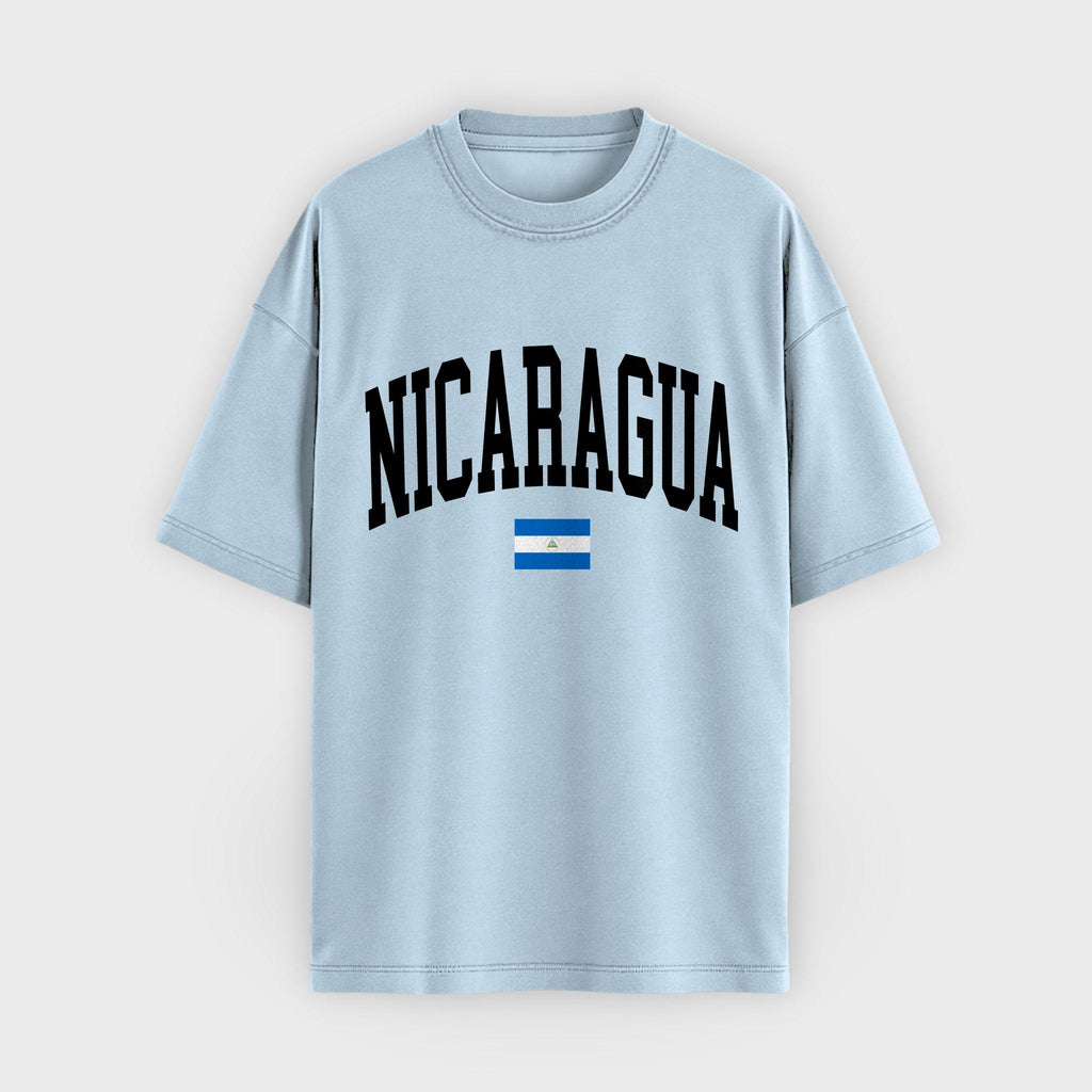 Nicaragua Collegiate Flag T-Shirt