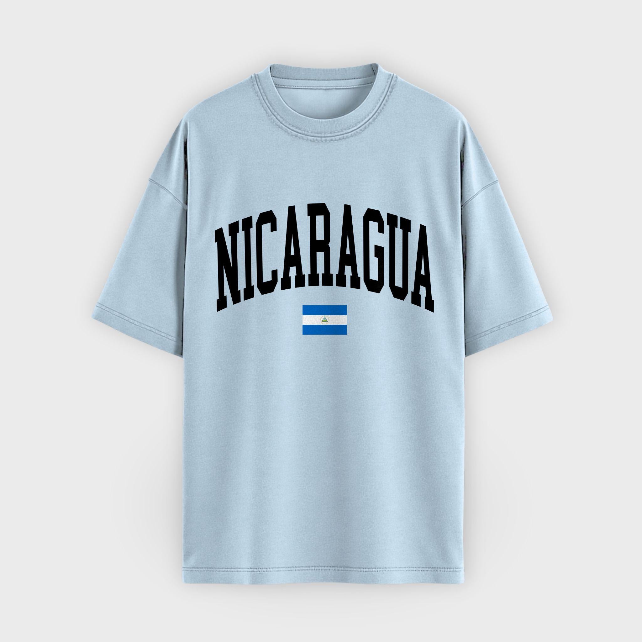 Nicaragua Collegiate Flag T-Shirt