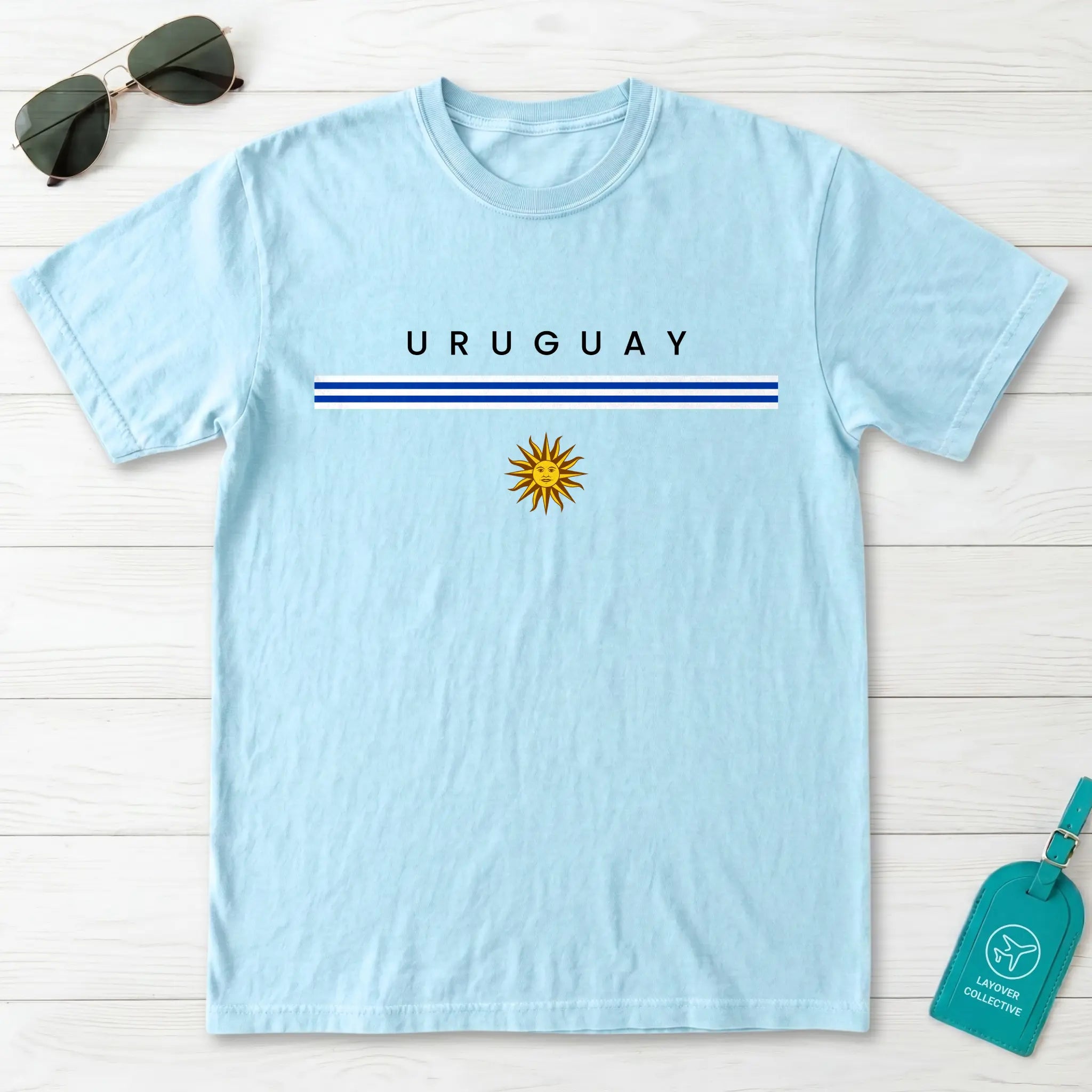Uruguay Flagline T-Shirt