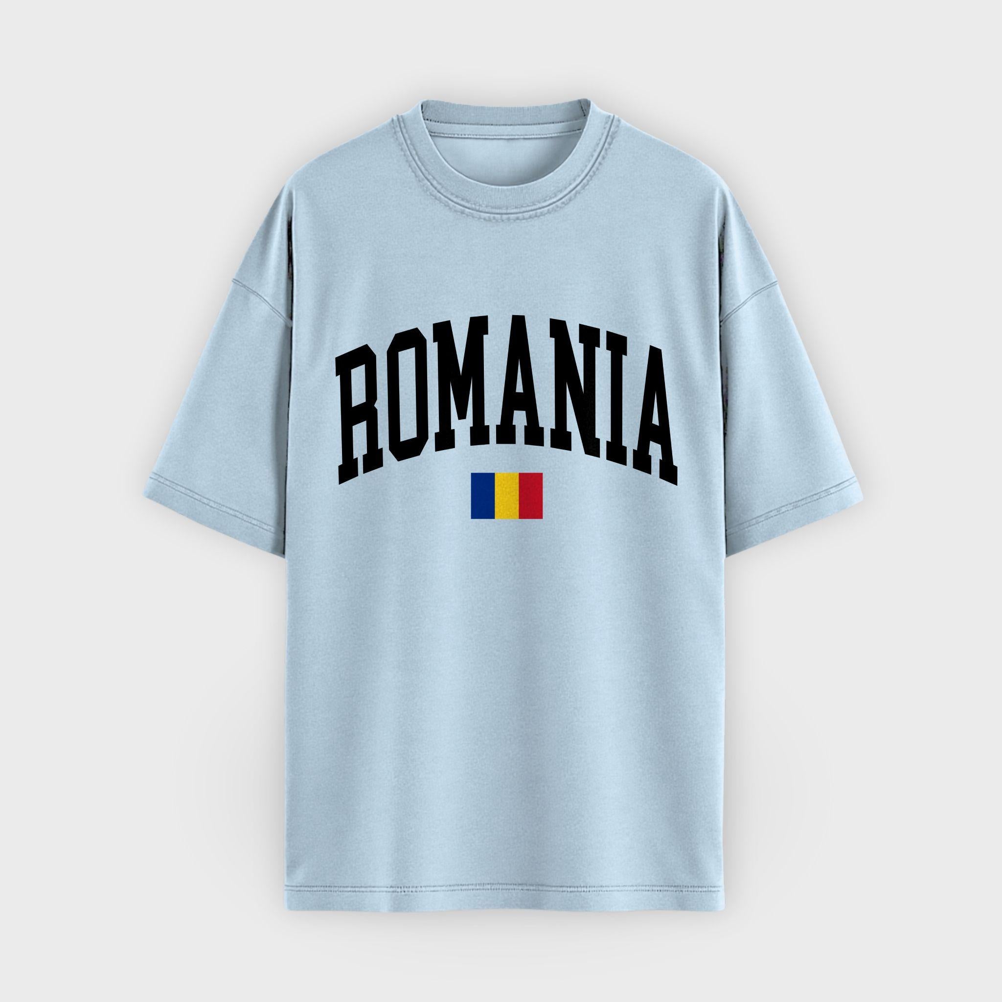 Romania Collegiate Flag T-Shirt