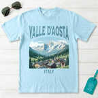 Valle DAosta Italy Vintage Travel Poster T-Shirt