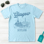 Glasgow Scotland Line Art T-Shirt