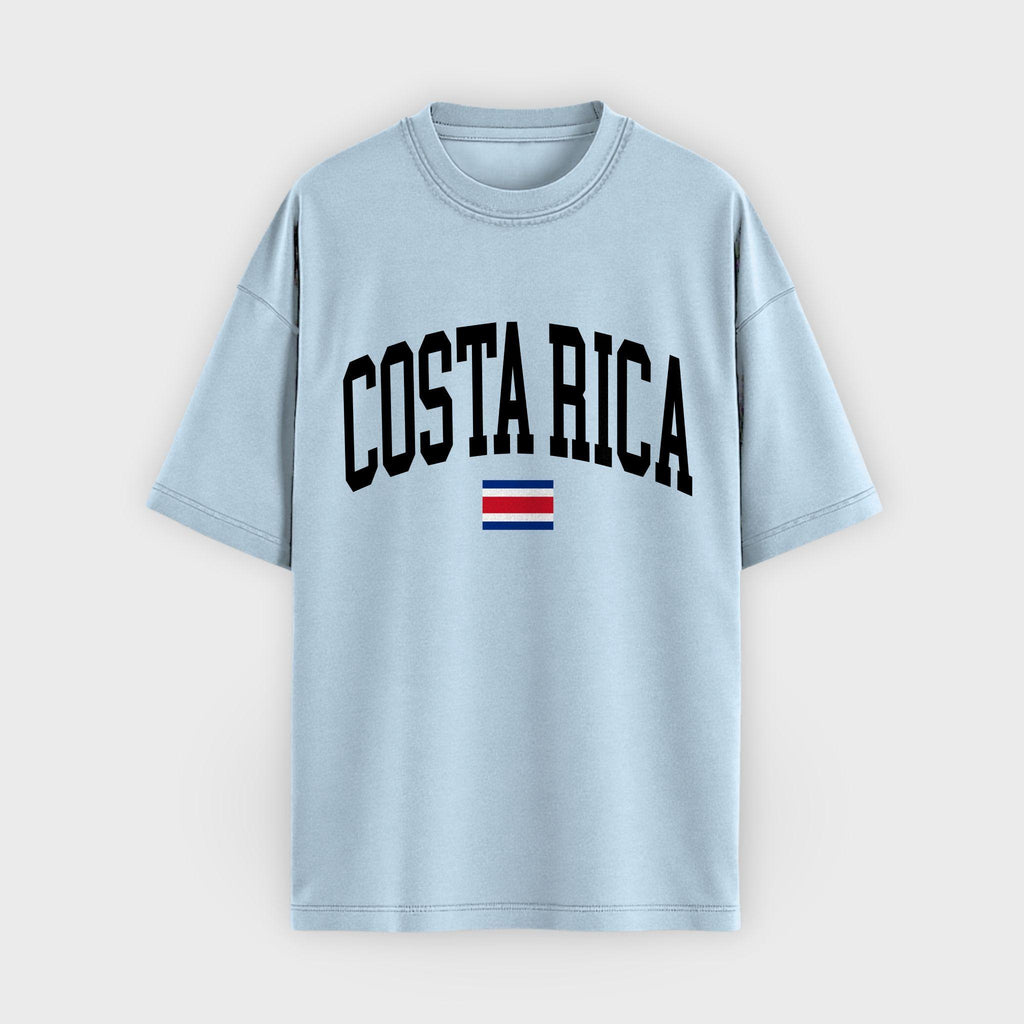 Costa Rica Collegiate Flag T-Shirt