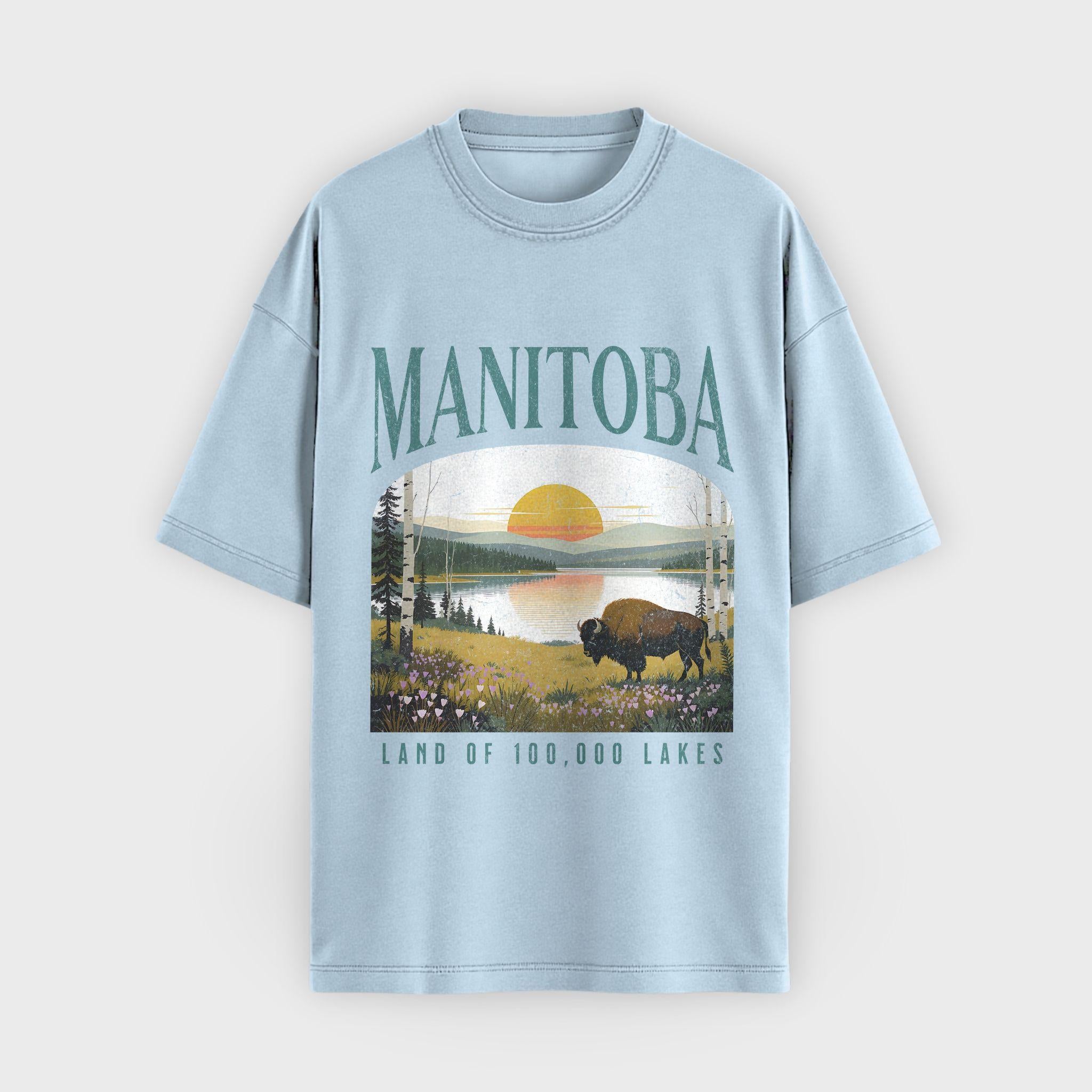 Manitoba Lakes & Bison T-Shirt
