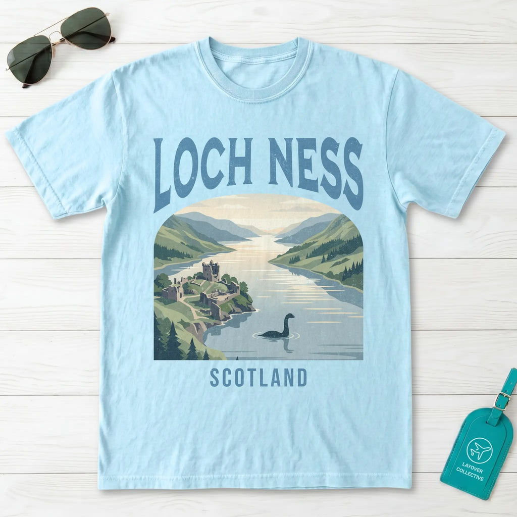 Loch Ness Vintage Poster Scotland T-Shirt