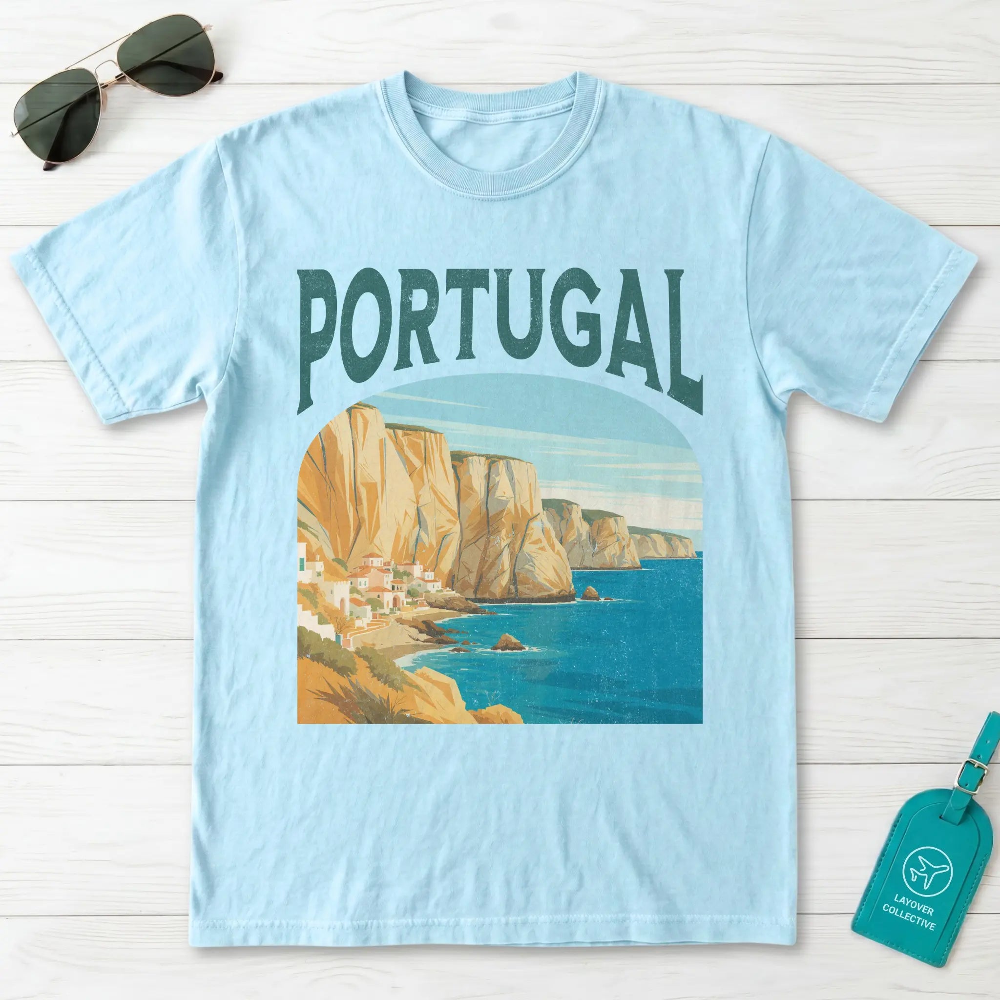 Portugal Vintage Travel Poster T-Shirt