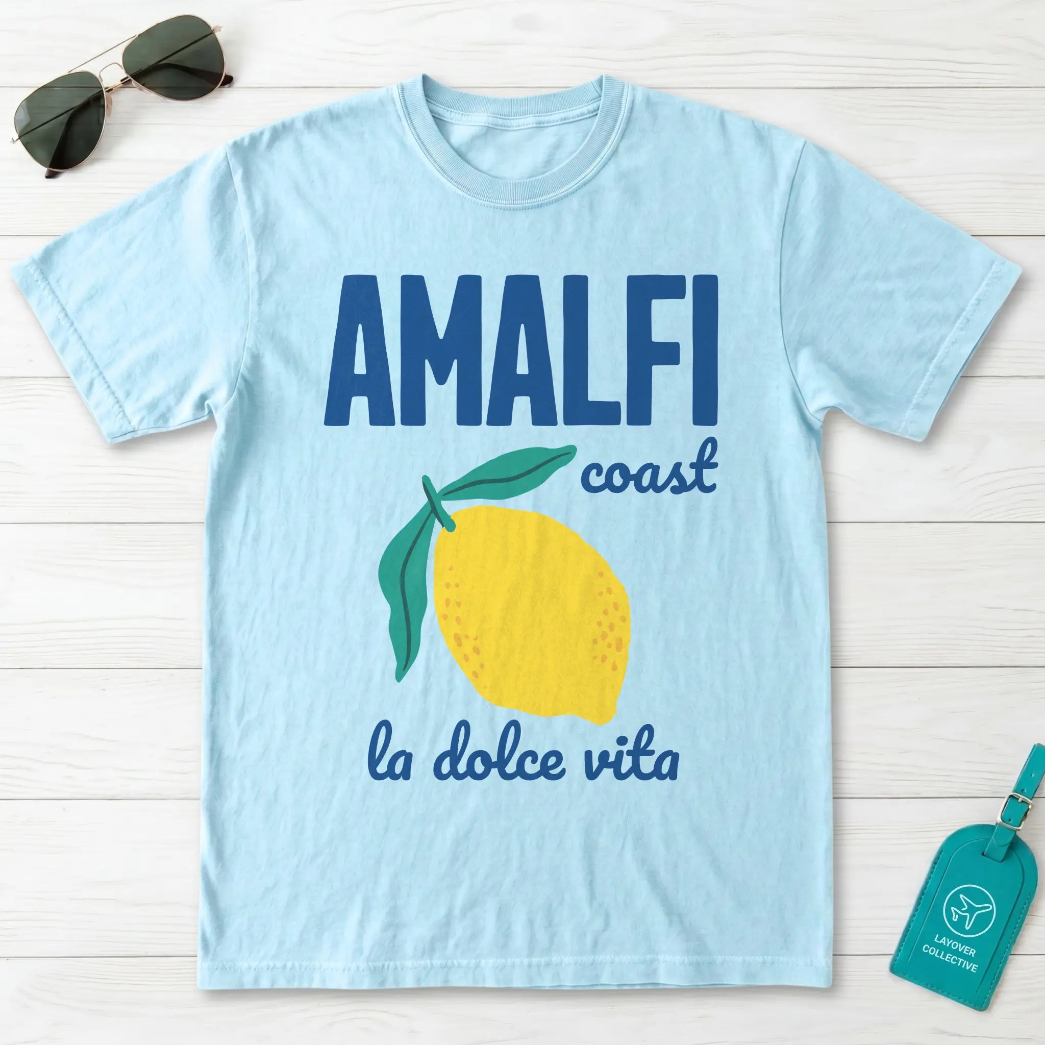 Amalfi Coast Lemon La Dolce Vita Italy Graphic T-Shirt