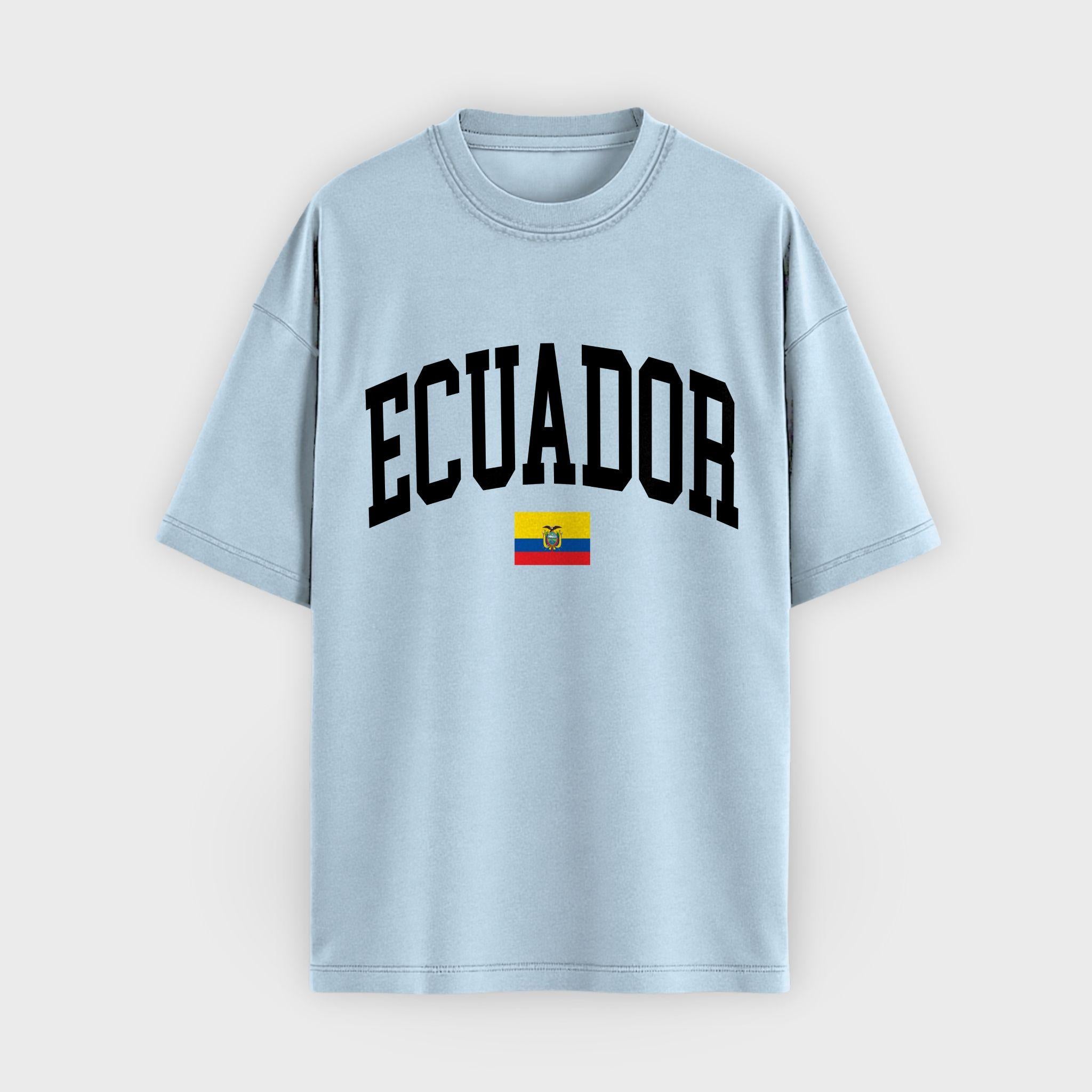 Ecuador Collegiate Flag T-Shirt