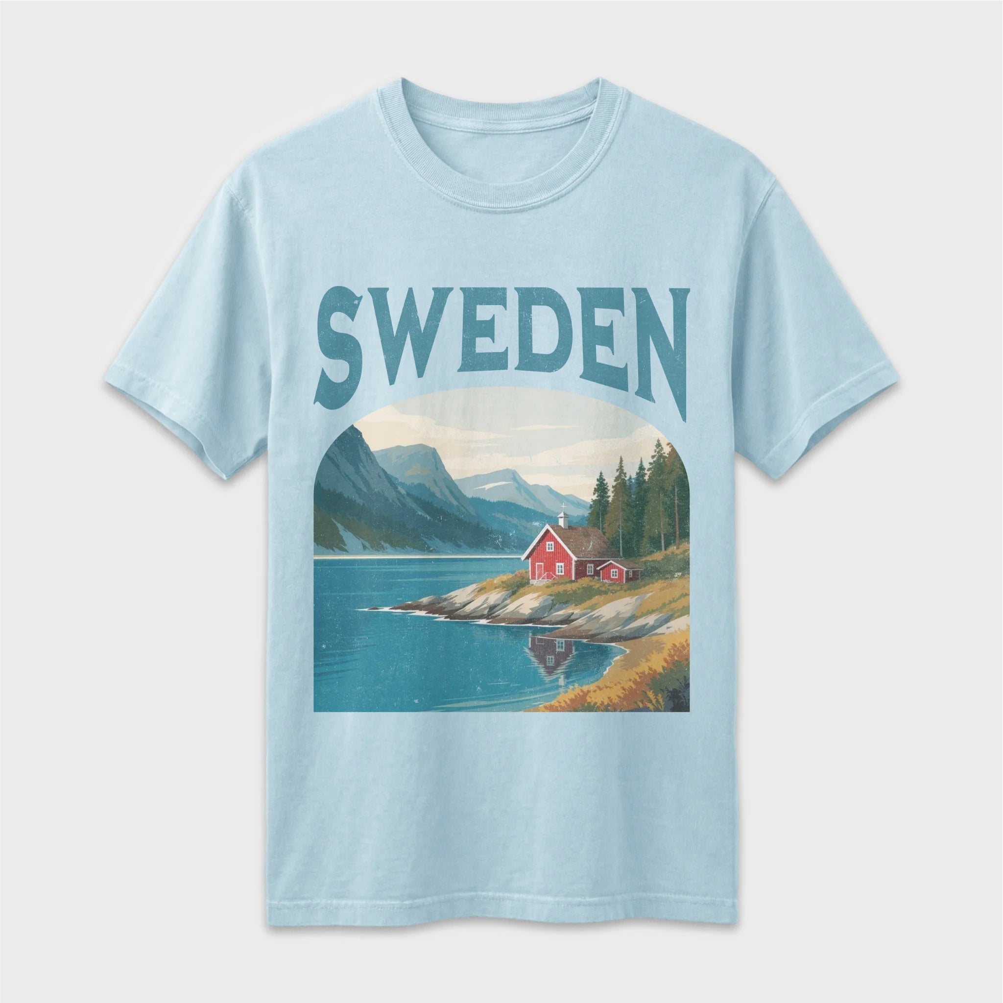 Sweden Vintage Travel Poster T-Shirt
