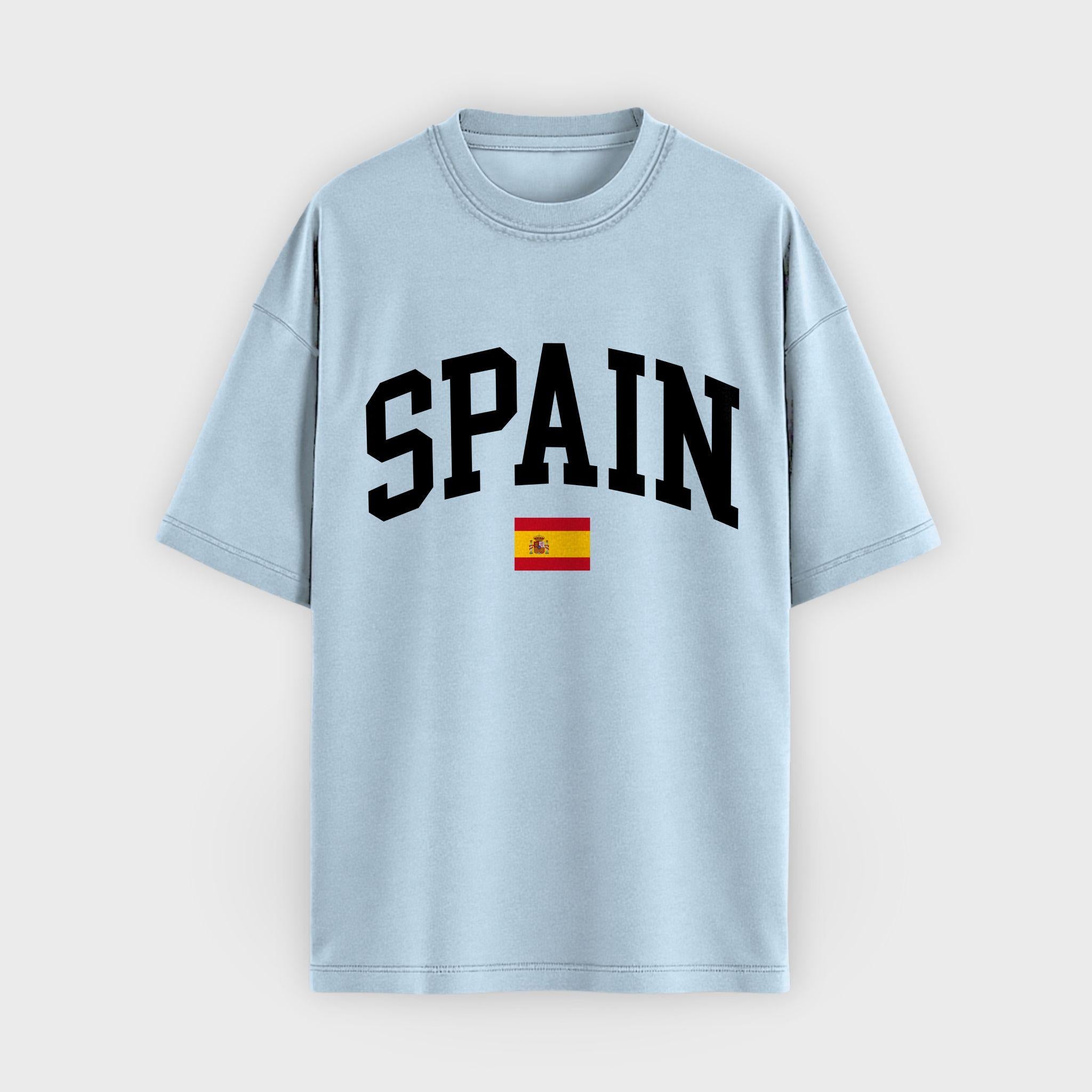 Spain Collegiate Flag T-Shirt