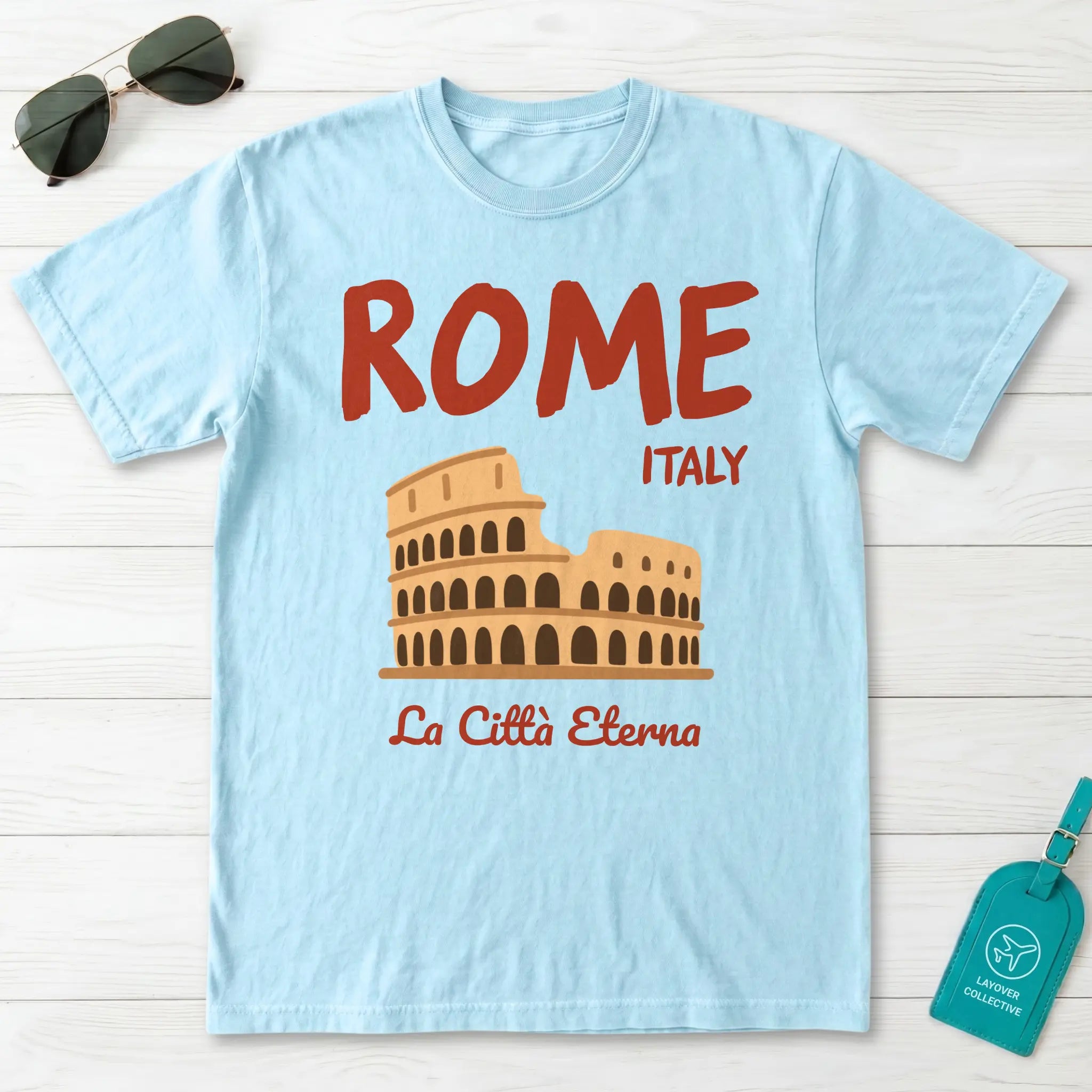 Rome Italy Colosseum La Citta Eterna Graphic T-Shirt