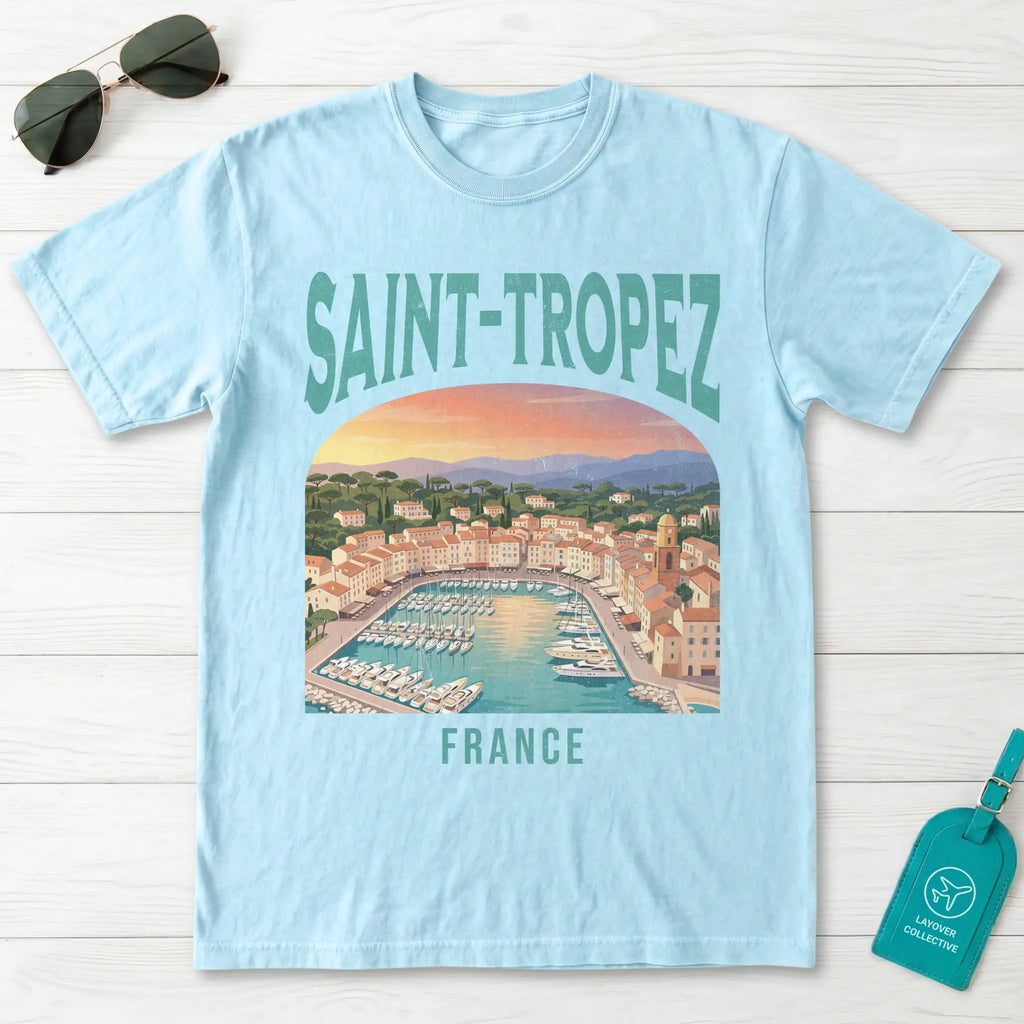 Saint Tropez France Vintage Travel Poster T-Shirt