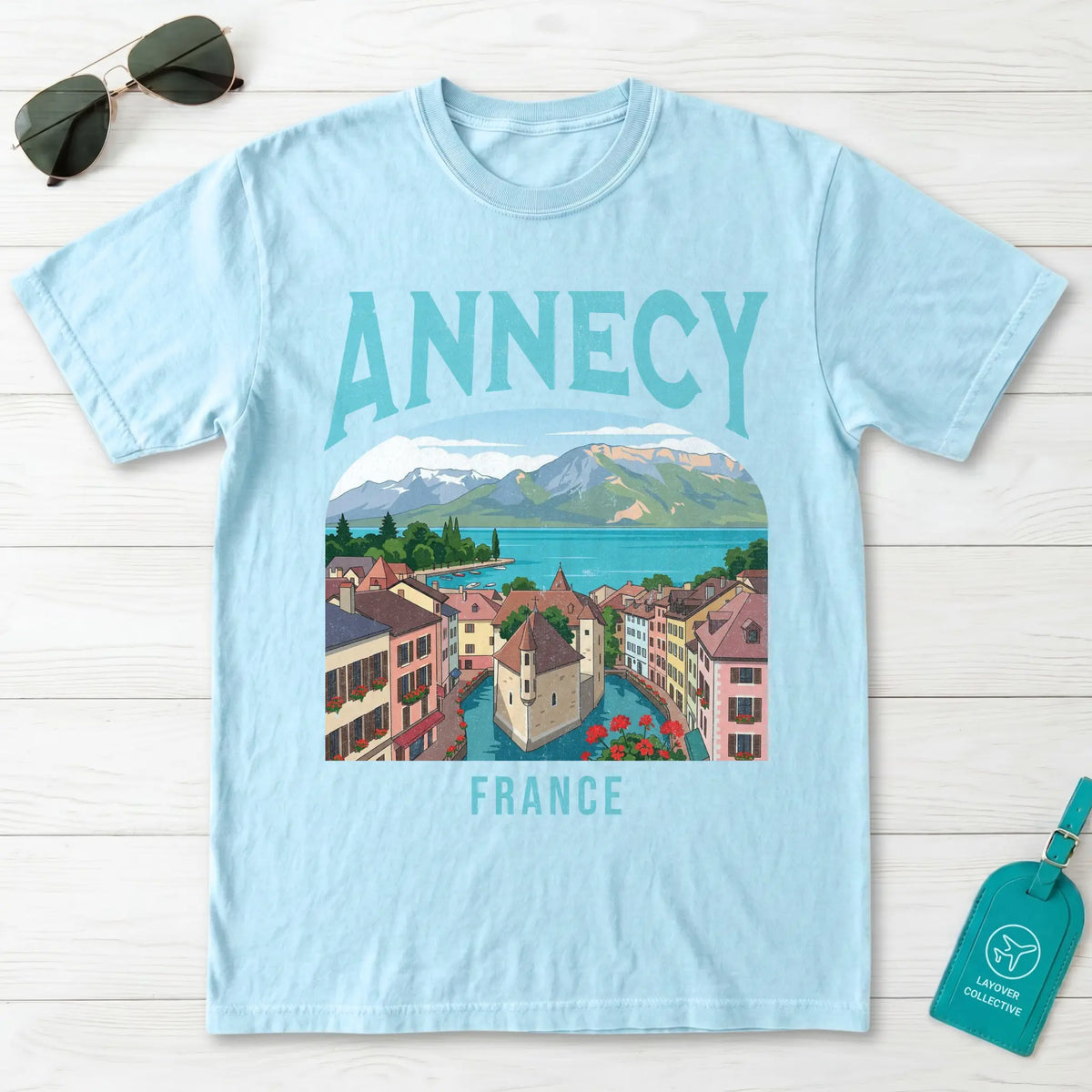 Annecy France Vintage Travel Poster T-Shirt