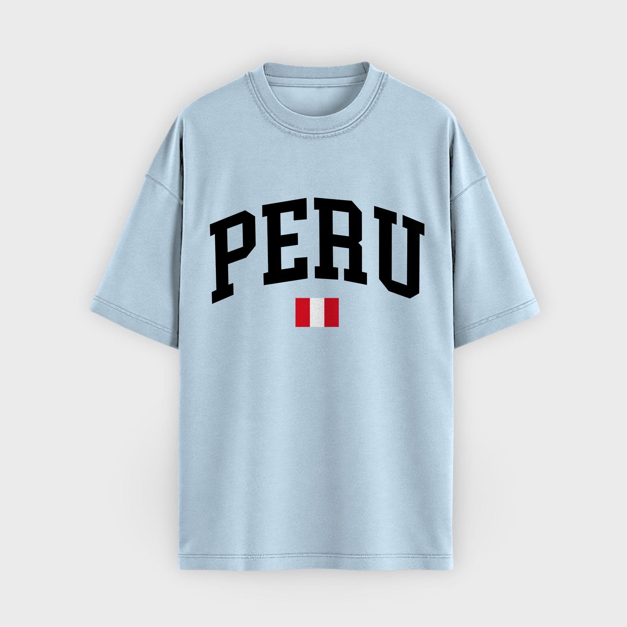 Peru Collegiate Flag T-Shirt