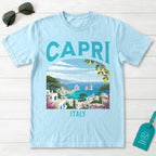 Capri Italy Vintage Travel Poster T-Shirt