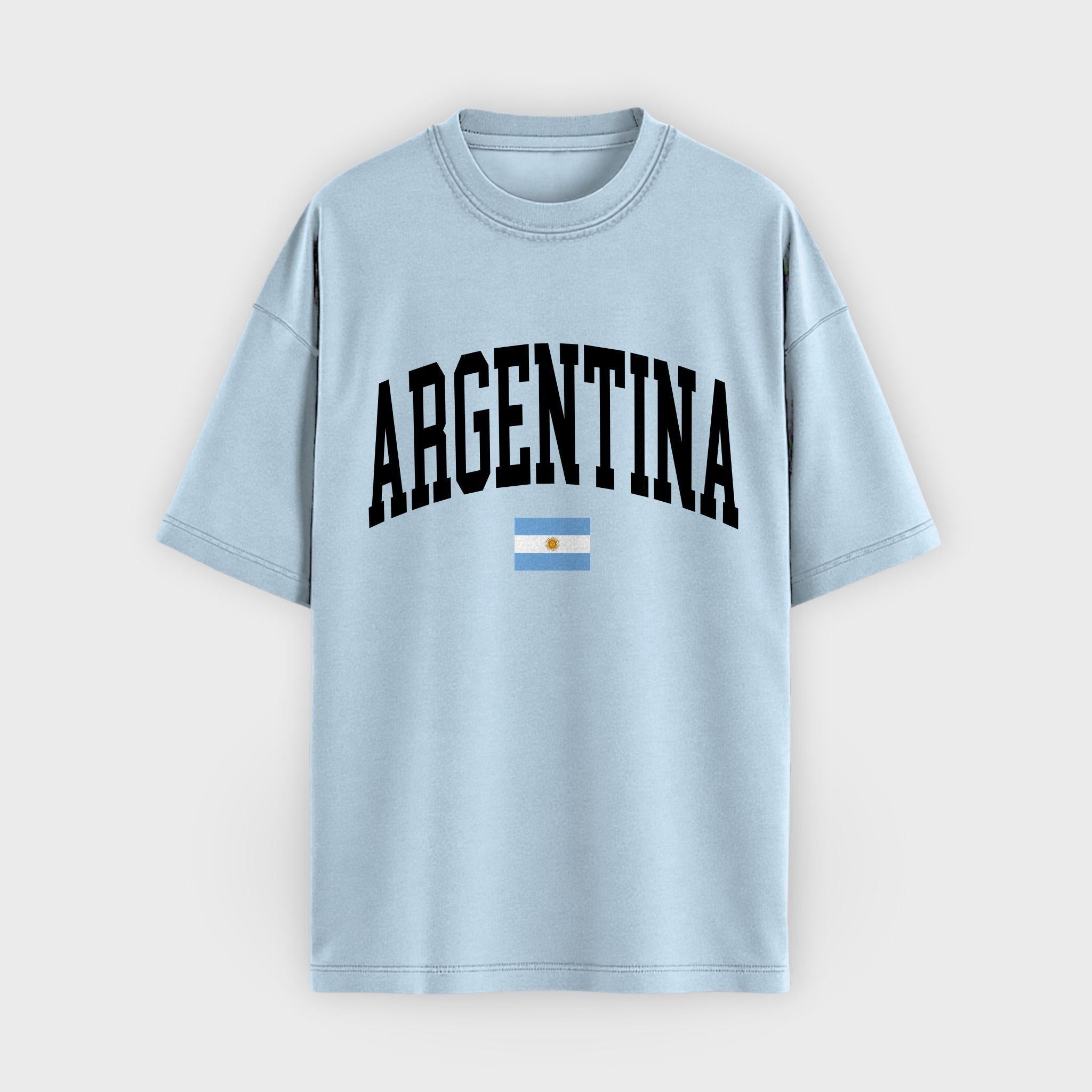 Argentina Collegiate Flag T-Shirt