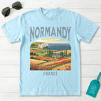 Normandy France Vintage Travel Poster T-Shirt