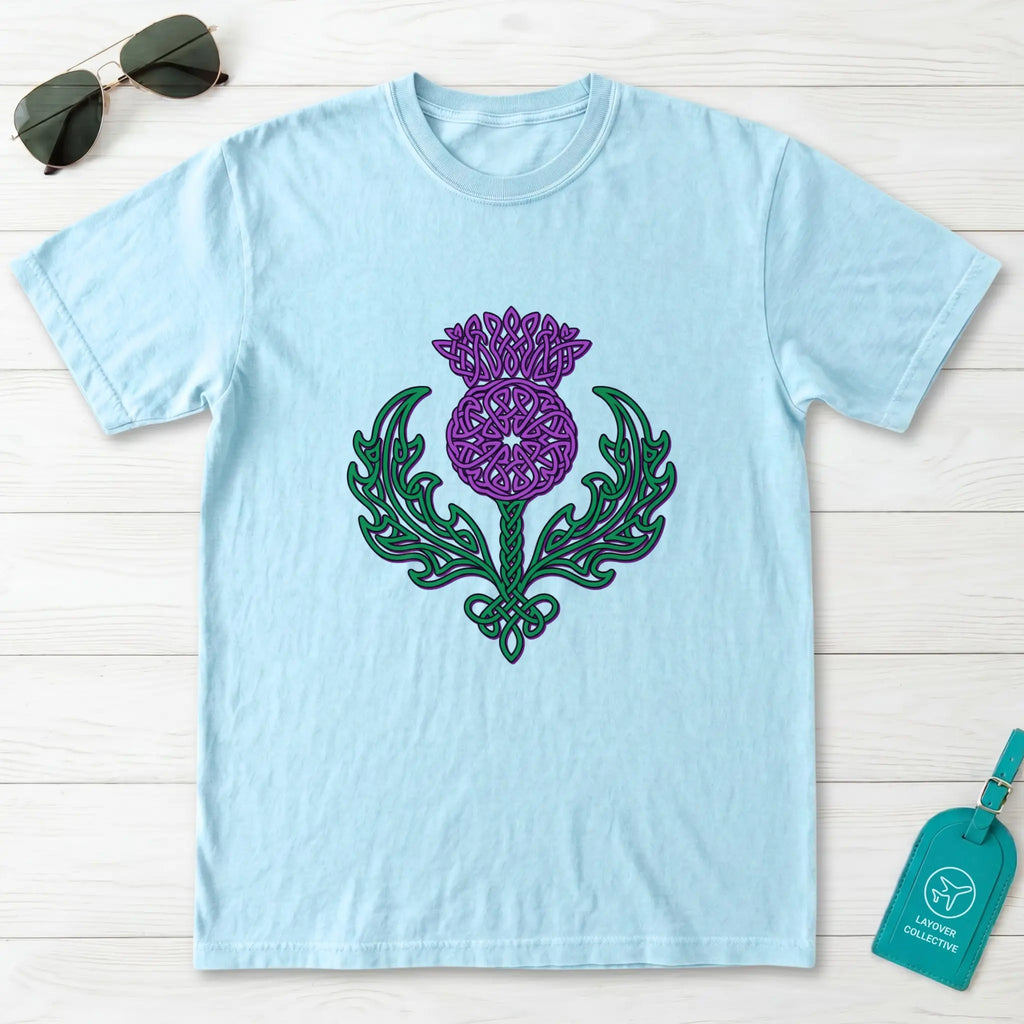 Celtic Knotwork Thistle Scotland T-Shirt