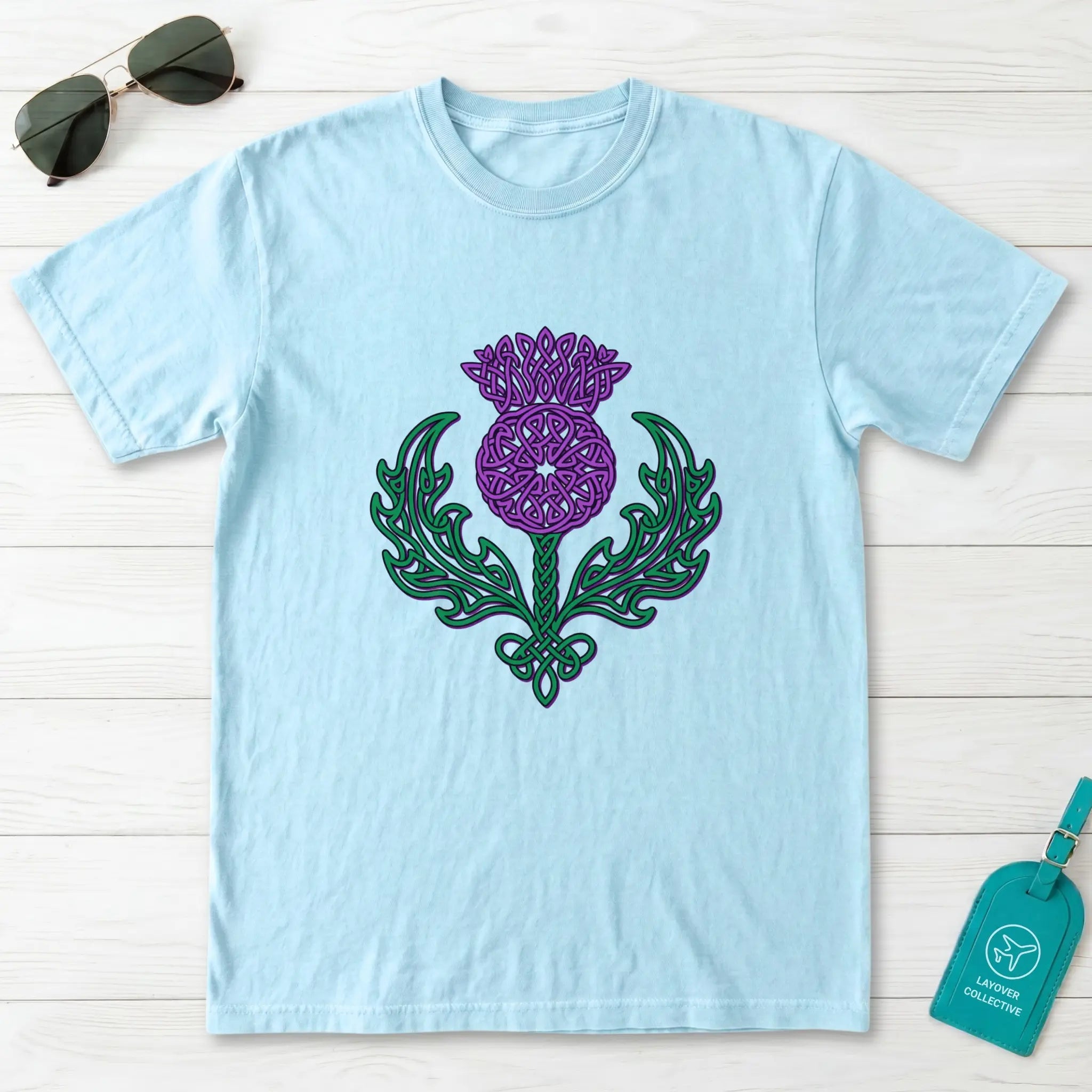 Celtic Knotwork Thistle Scotland T-Shirt