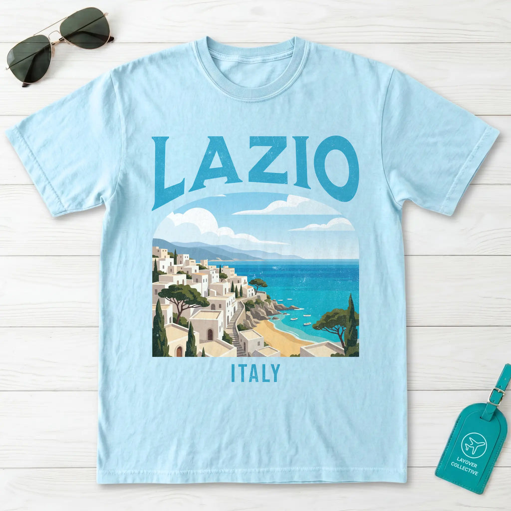 Lazio Italy Vintage Travel Poster T-Shirt