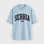 Serbia Collegiate Flag T-Shirt