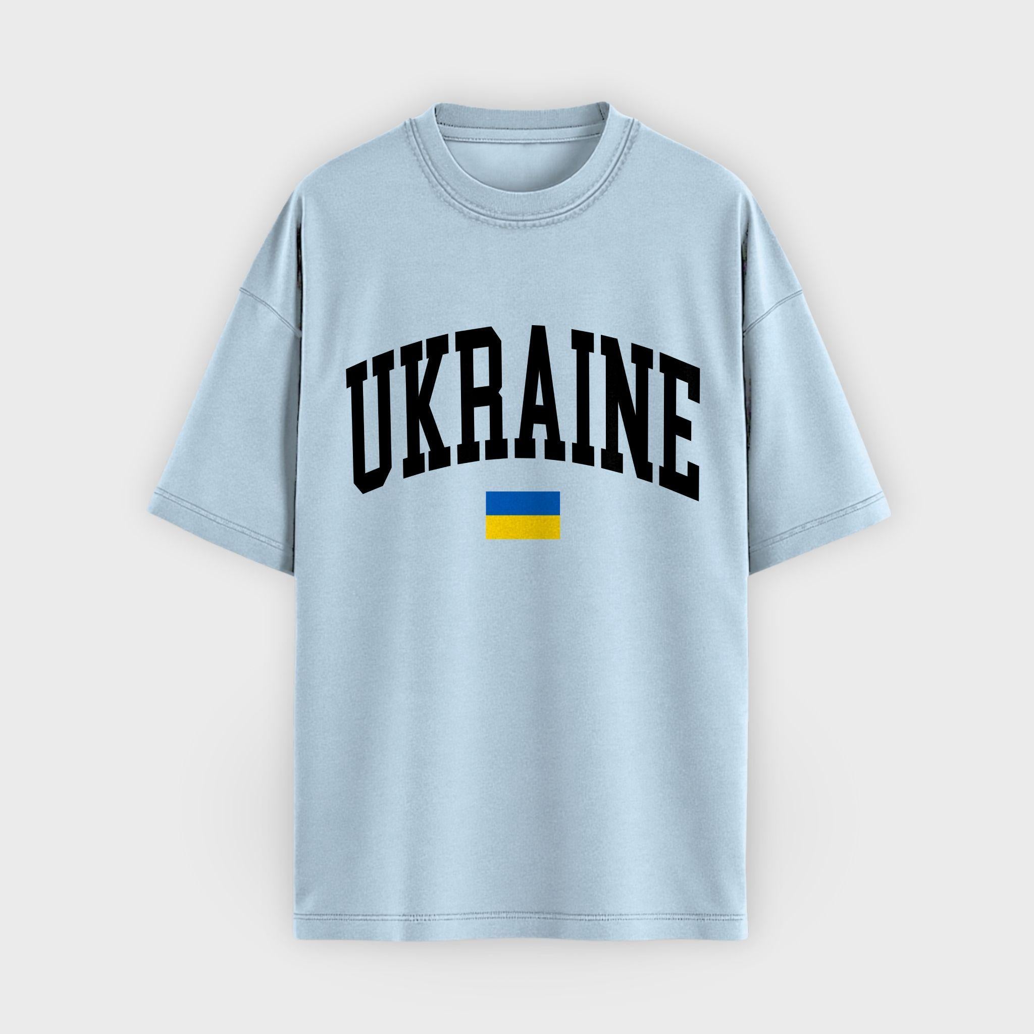 Ukraine Collegiate Flag T-Shirt