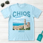 Chios Greece Vintage Travel Poster T-Shirt