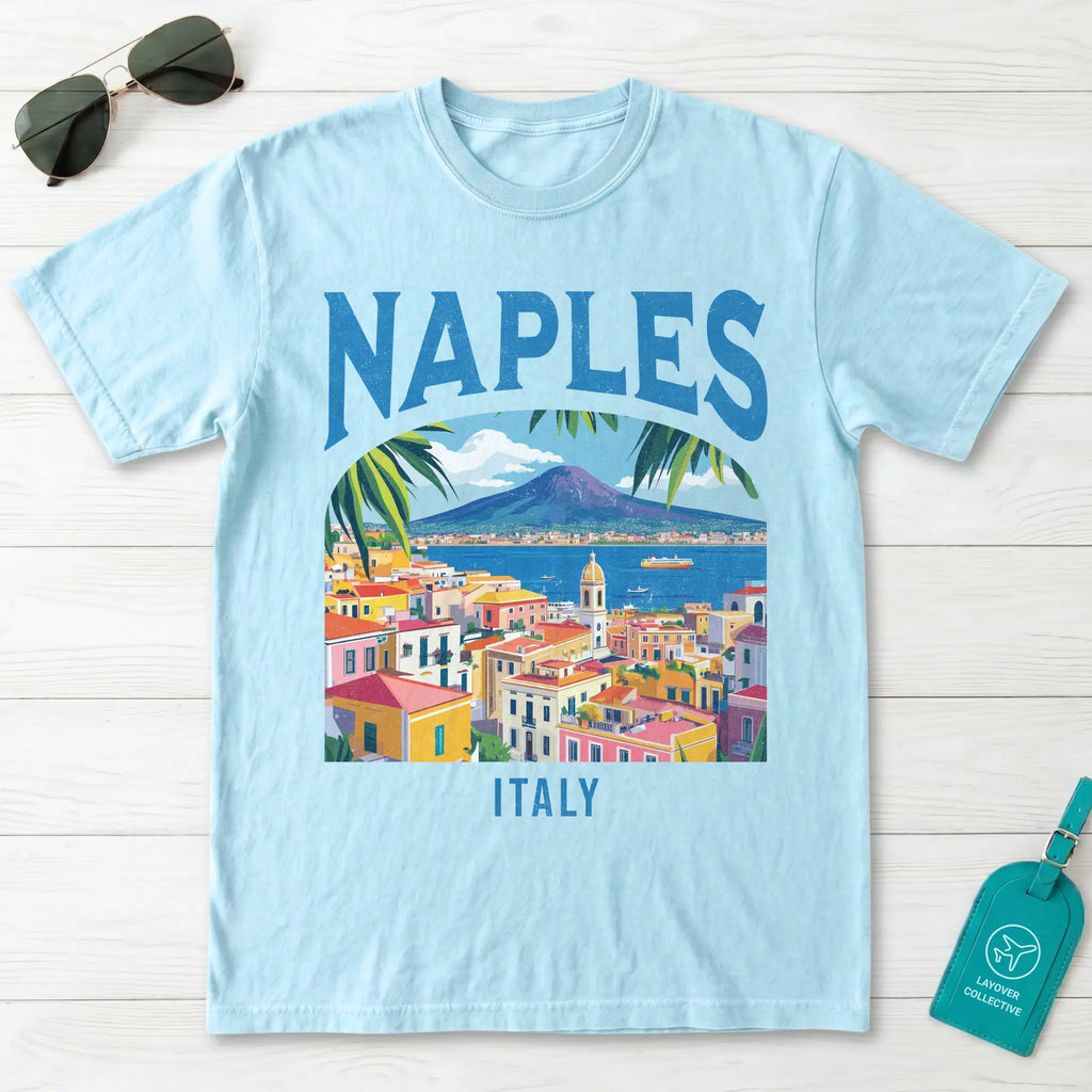 Naples Italy Vintage Travel Poster T-Shirt
