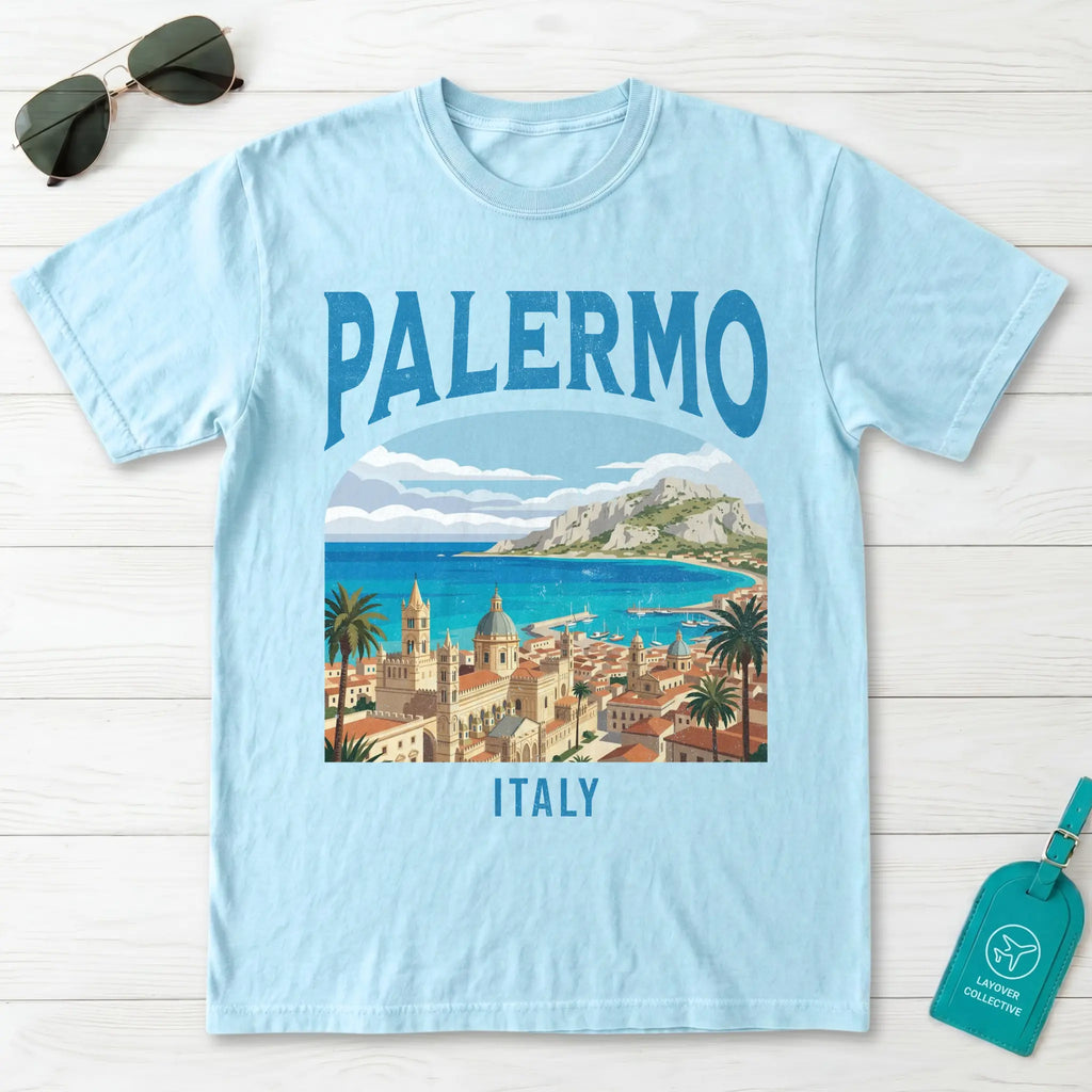 Palermo Italy Vintage Travel Poster T-Shirt