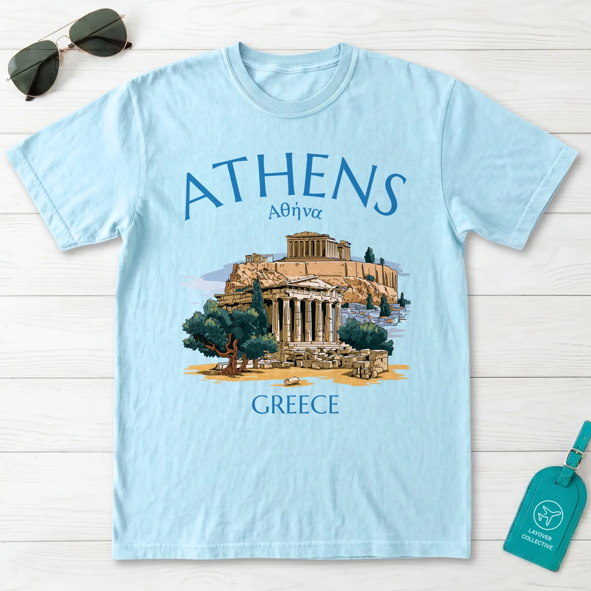 Athens Greece Acropolis Parthenon Graphic T-Shirt
