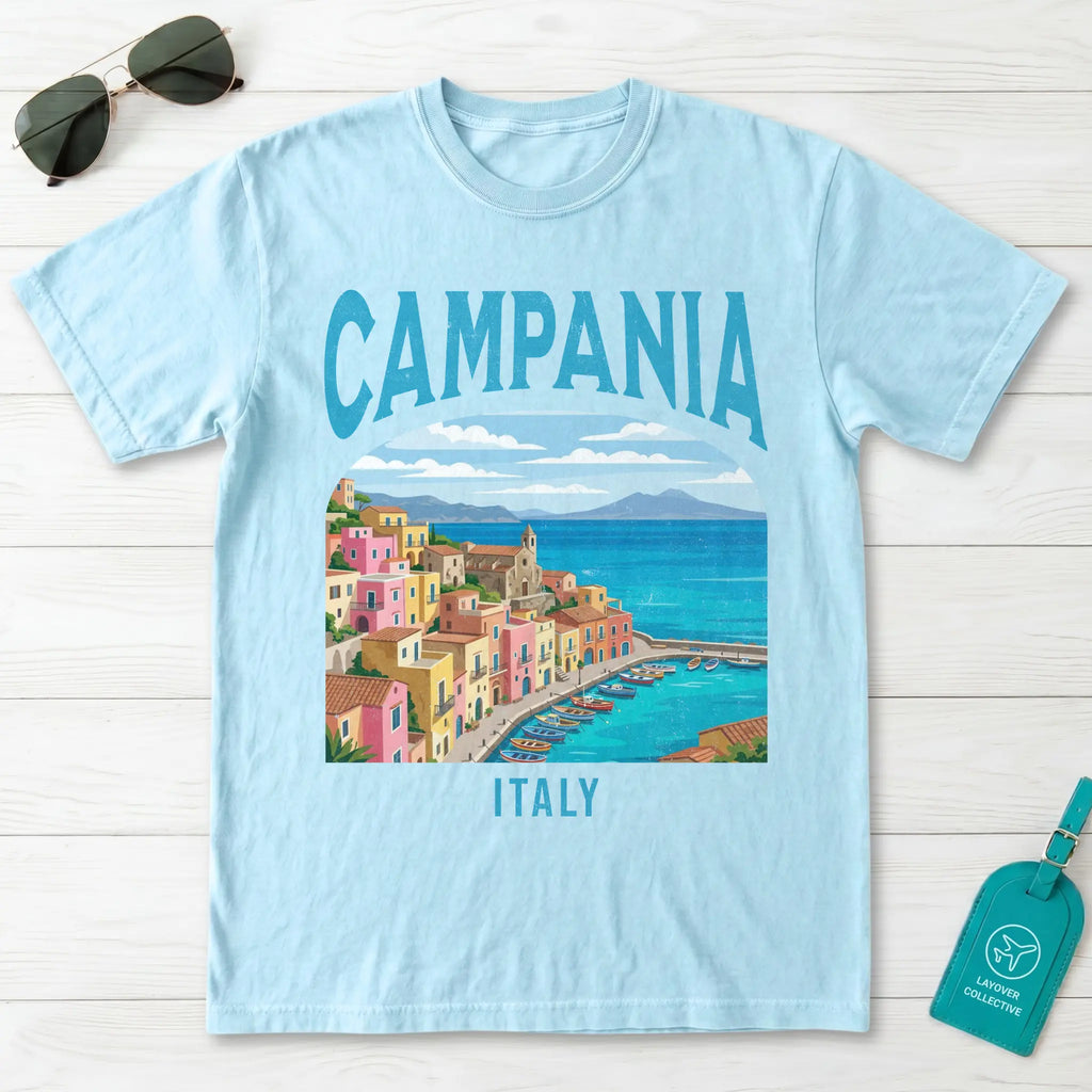 Campania Italy Vintage Travel Poster T-Shirt