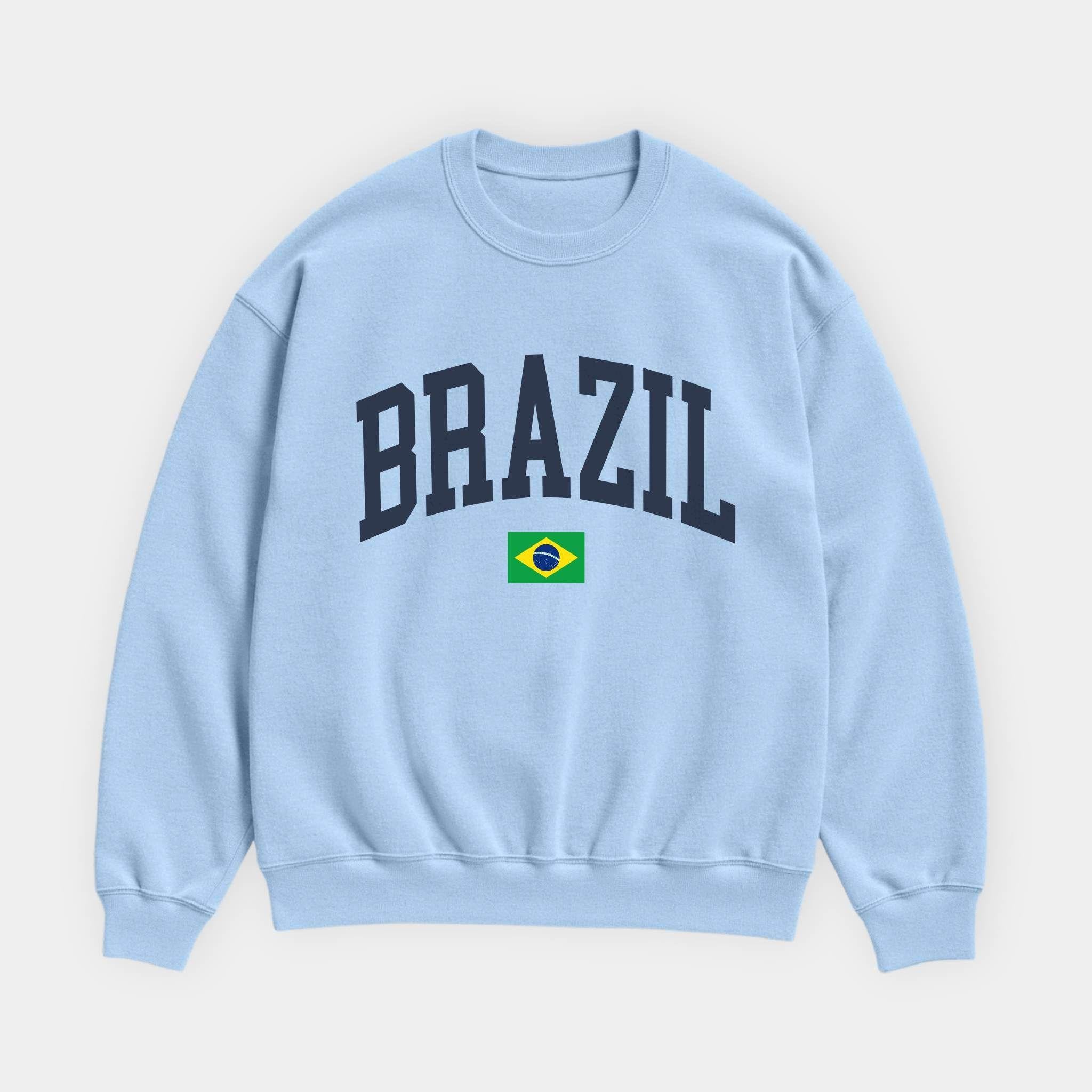 Brazil Collegiate Flag Sweatshirt