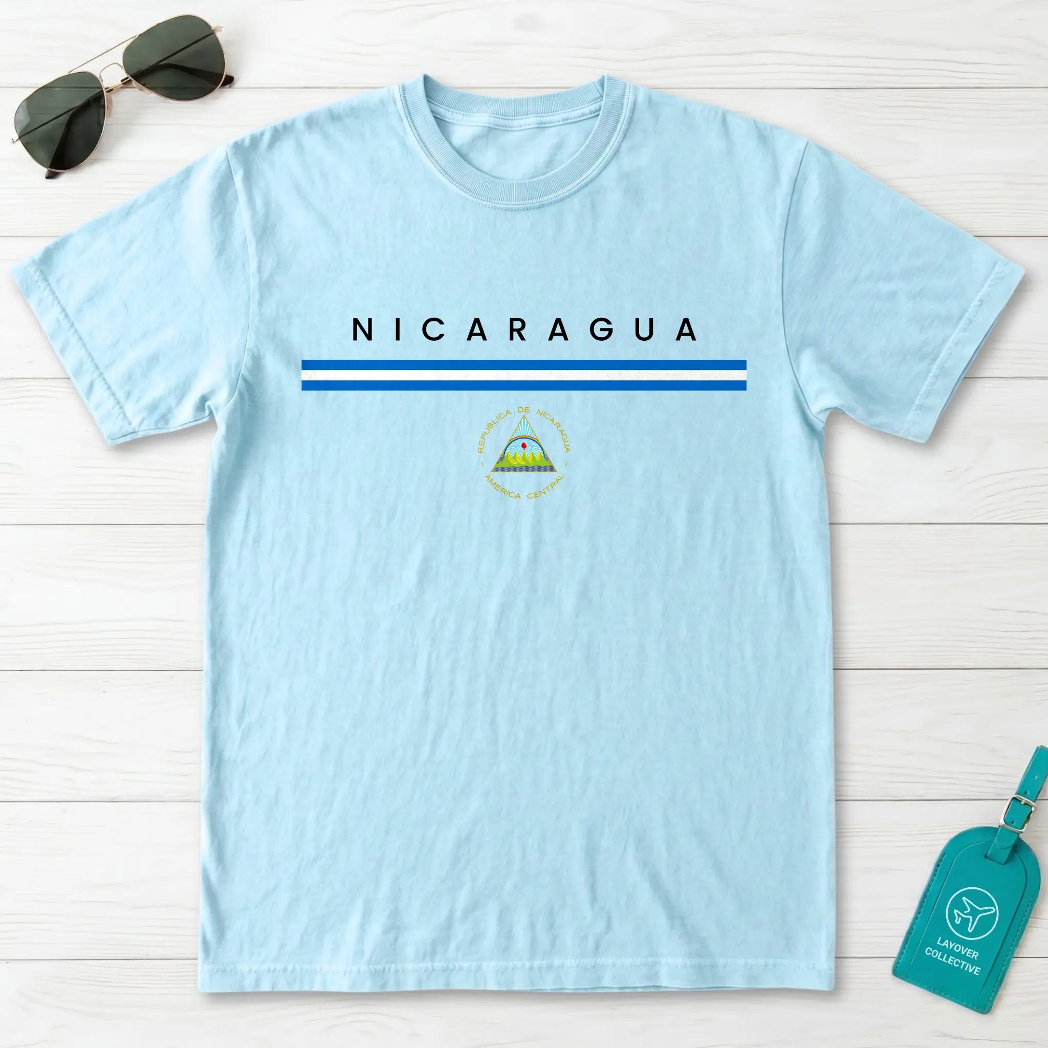 Nicaragua Flagline T-Shirt