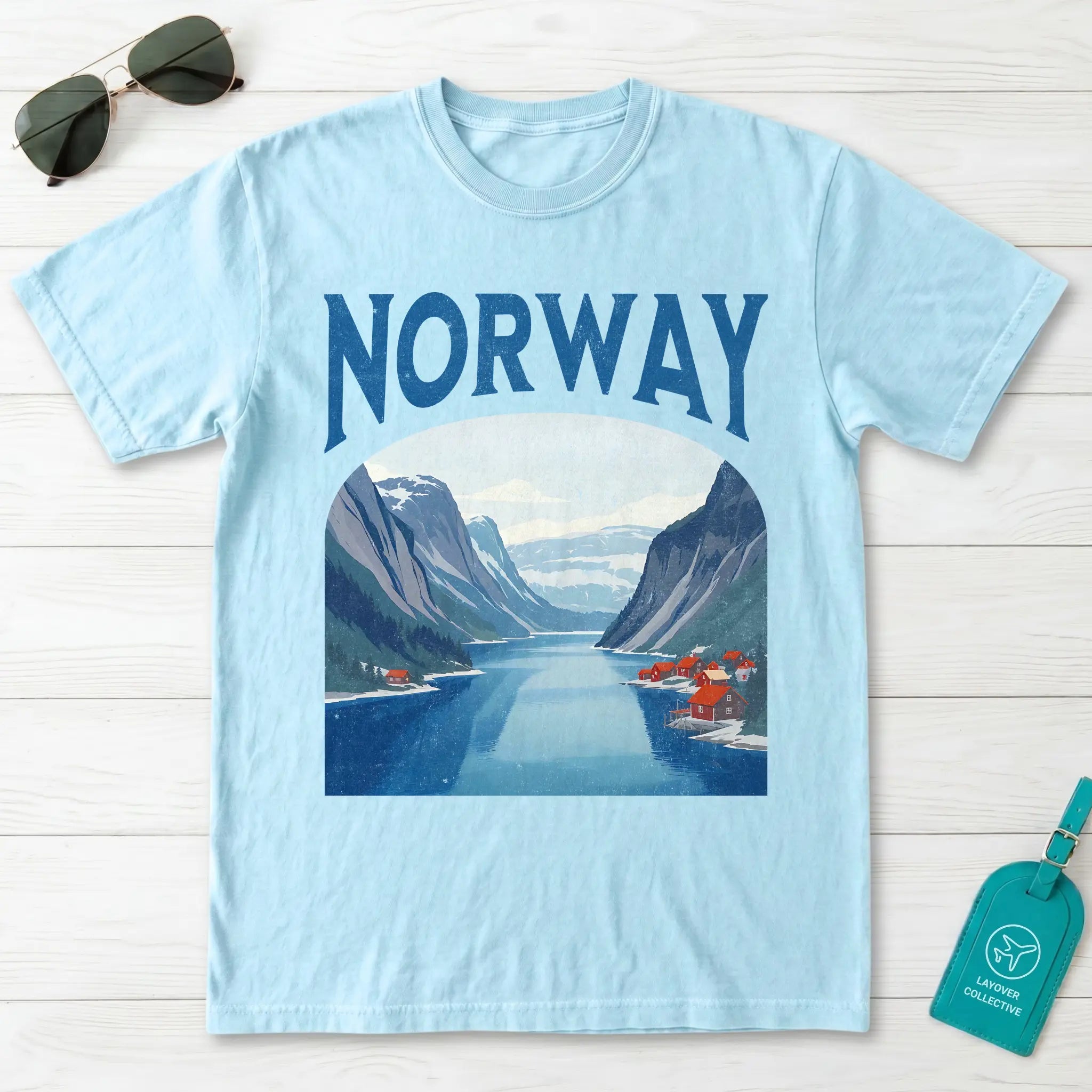 Norway Vintage Travel Poster T-Shirt