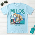 Milos Greece Vintage Travel Poster T-Shirt