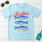 Sicilia Sardina Sicily Sardine Lemon Graphic T-Shirt