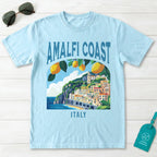 Amalfi Coast Italy Vintage Travel Poster T-Shirt