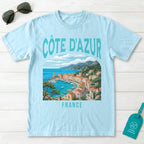 Côte d'Azur France Vintage Travel Poster T-Shirt