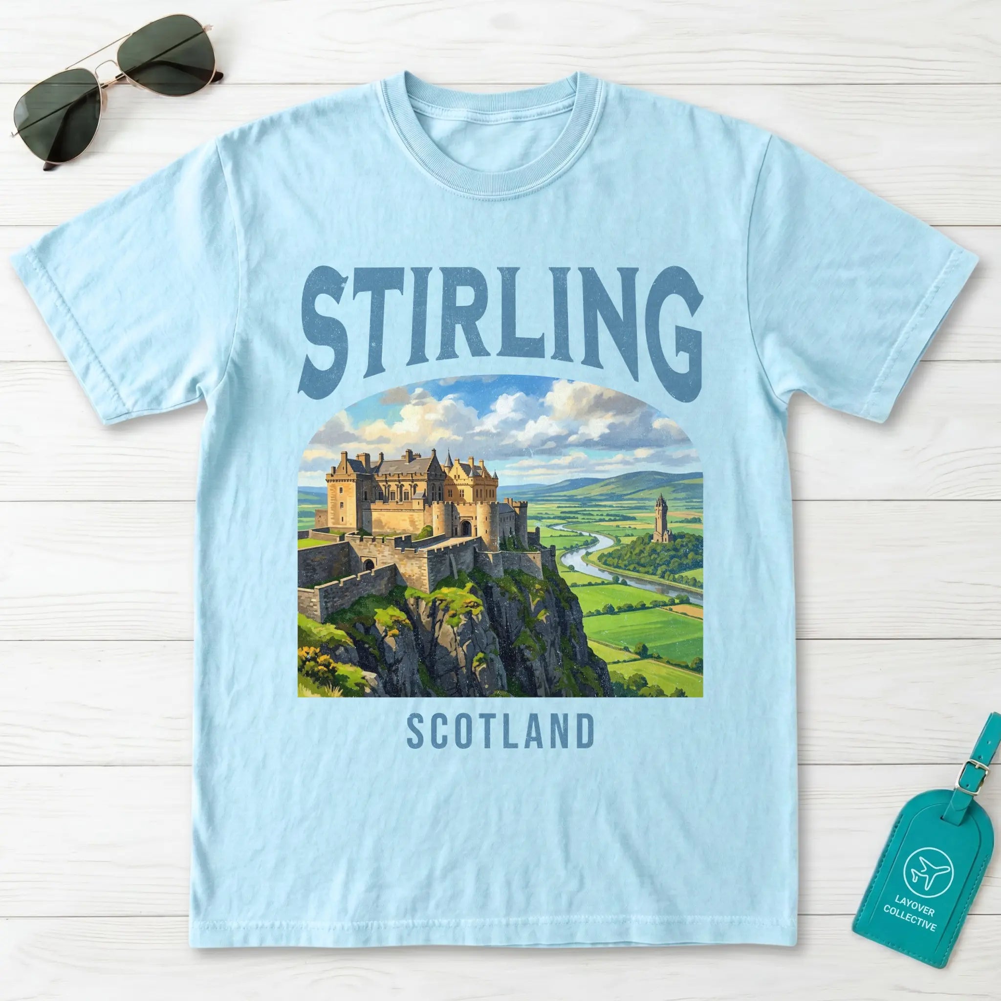 Stirling Vintage Poster Scotland T-Shirt
