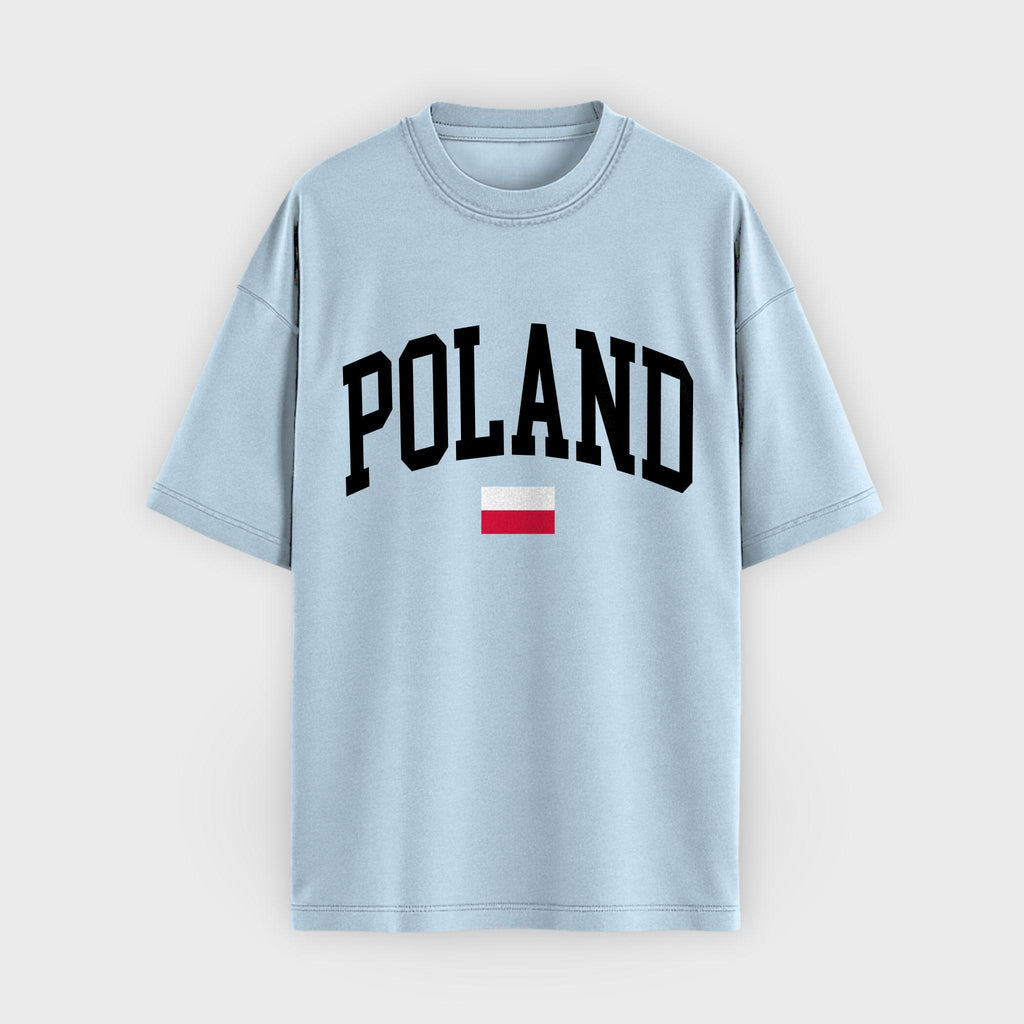 Poland Collegiate Flag T-Shirt