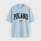 Poland Collegiate Flag T-Shirt