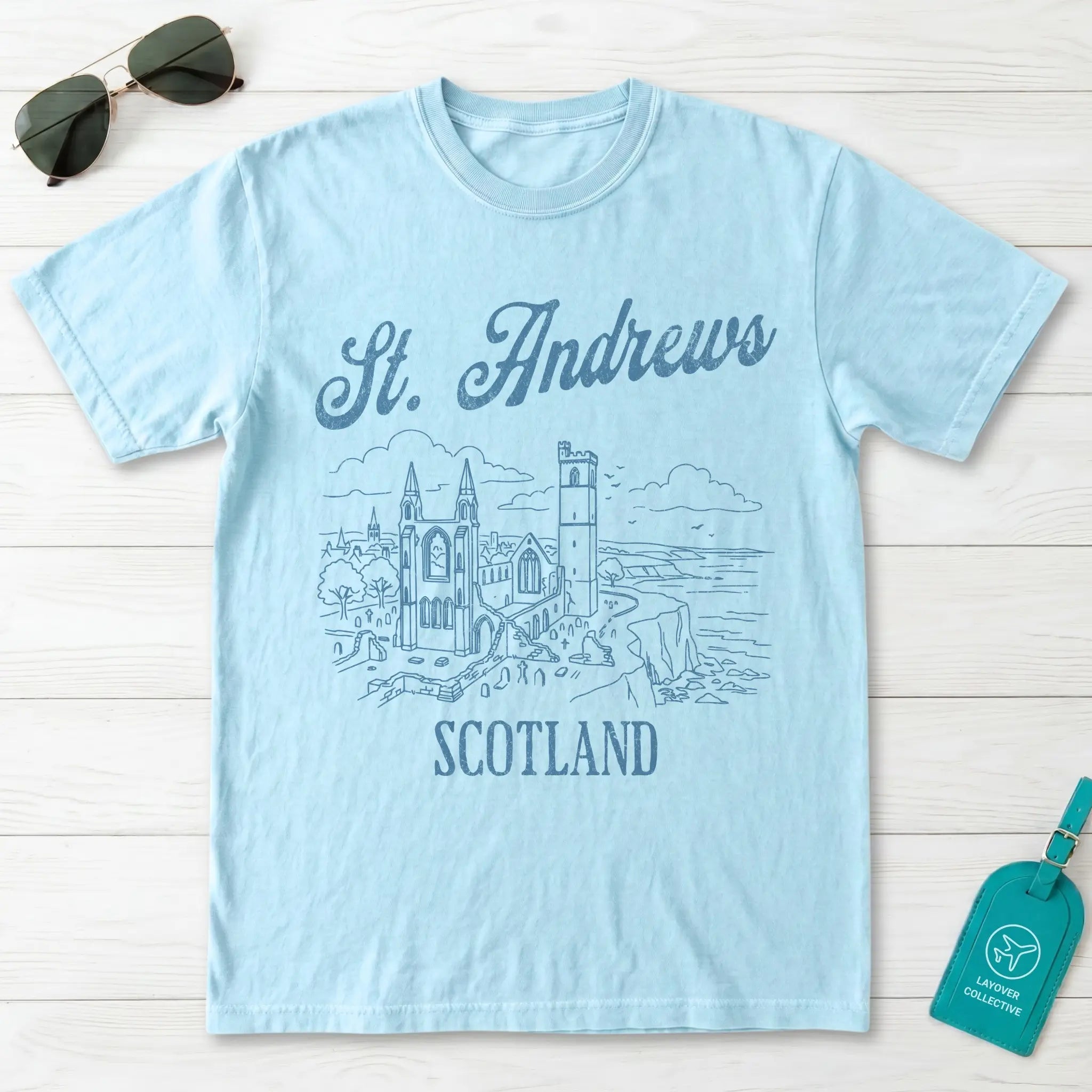 St. Andrews Scotland Line Art T-Shirt