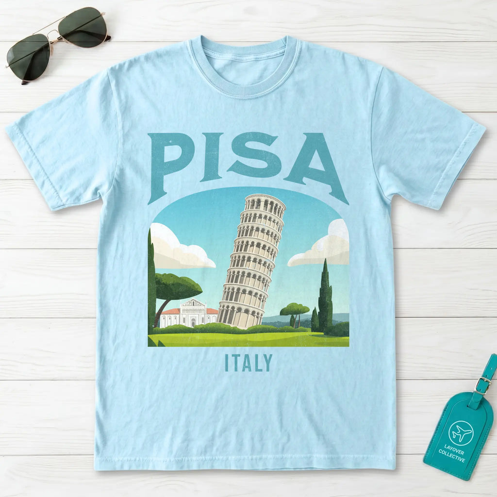 Pisa Italy Vintage Travel Poster T-Shirt